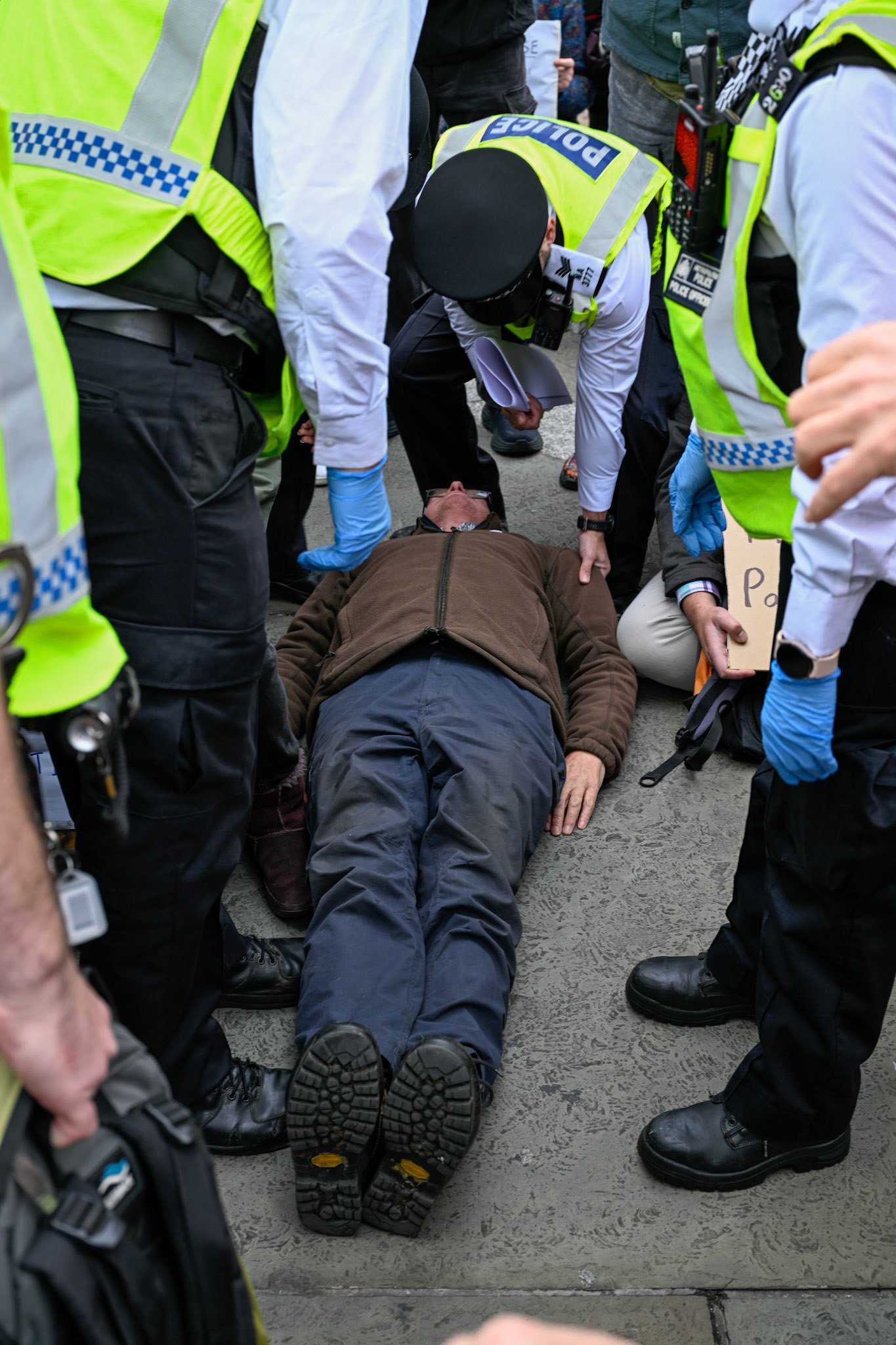 London, UK, 4th October 2025: Defend our juries organise a protest aimed at overturning the ban on Palestine Action, Monkey Butler Images / Alamy Live News