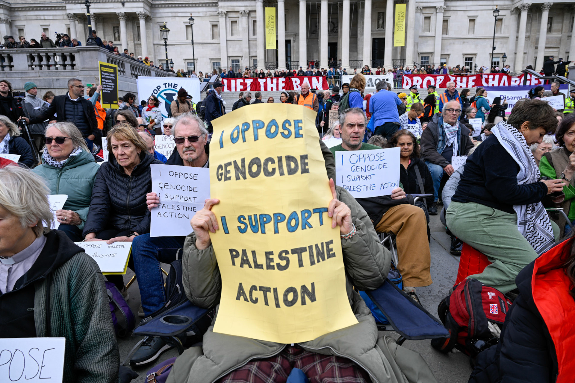 London, UK, 4th October 2025: Defend our juries organise a protest aimed at overturning the ban on Palestine Action, Monkey Butler Images / Alamy Live News
