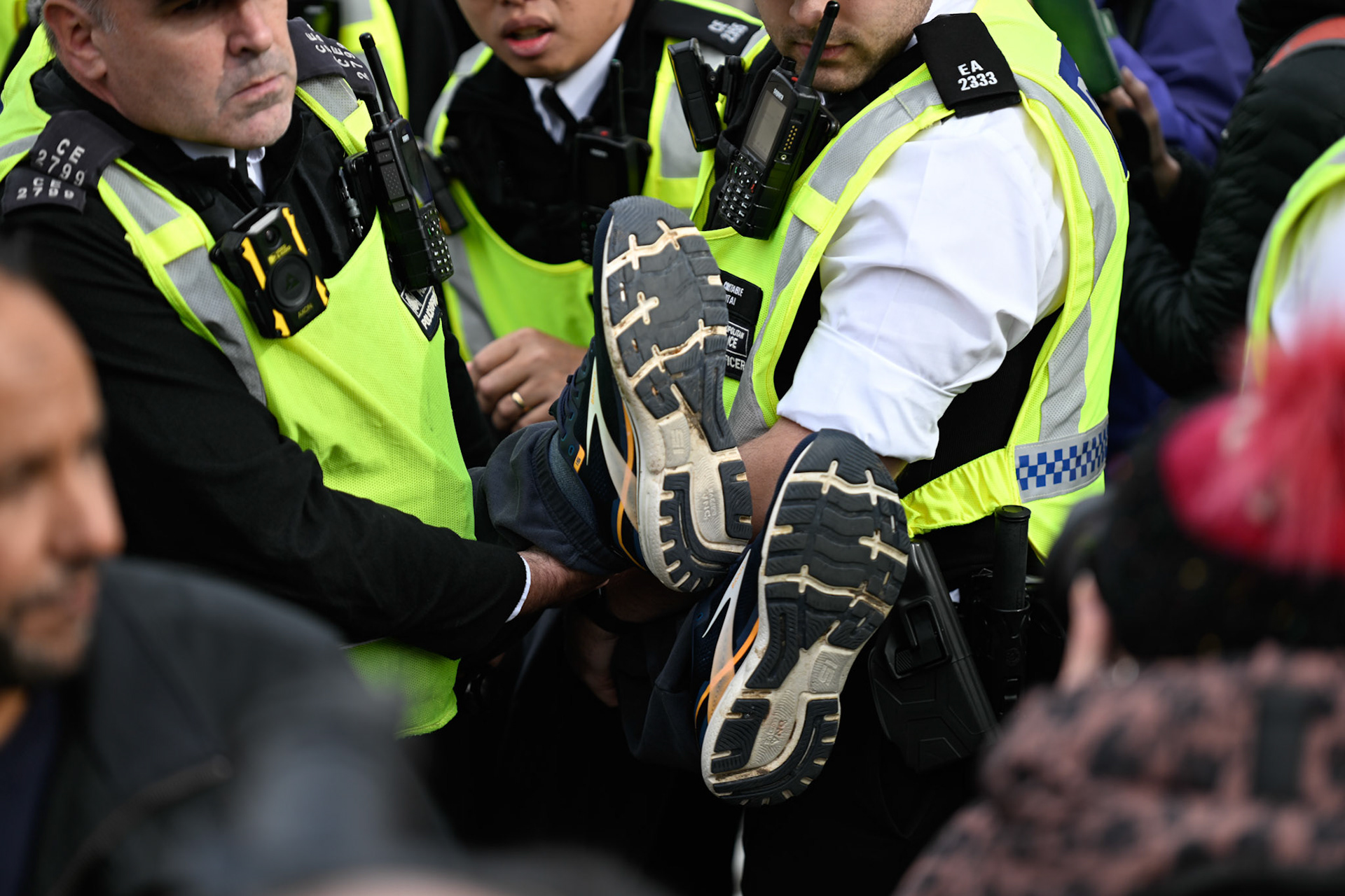 London, UK, 4th October 2025: Defend our juries organise a protest aimed at overturning the ban on Palestine Action, Monkey Butler Images / Alamy Live News