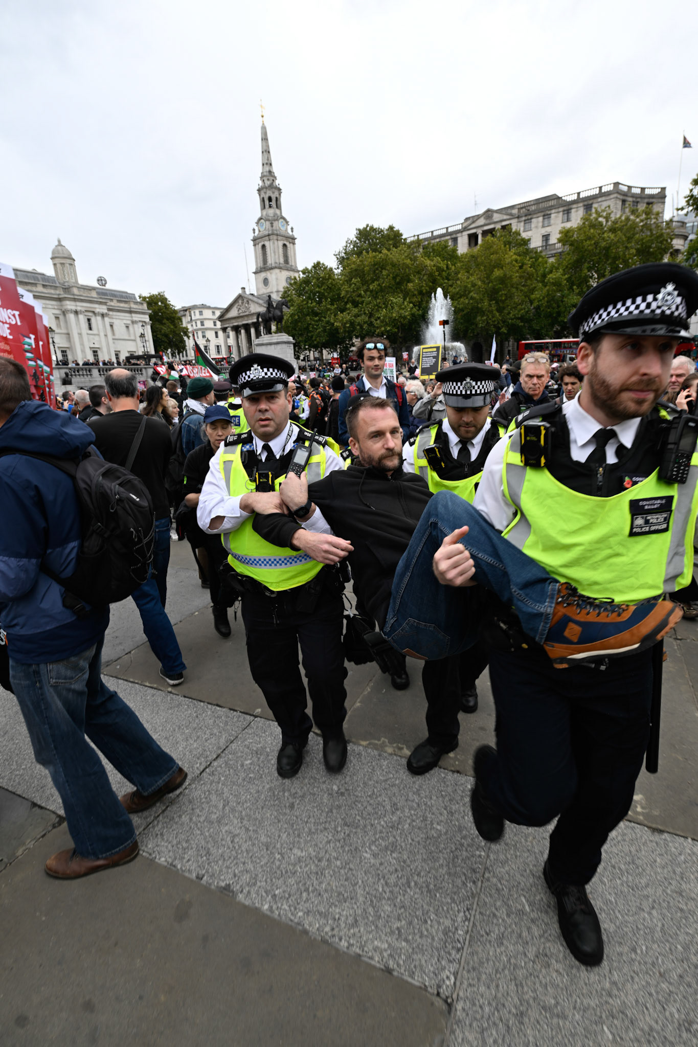 London, UK, 4th October 2025: Defend our juries organise a protest aimed at overturning the ban on Palestine Action, Monkey Butler Images / Alamy Live News