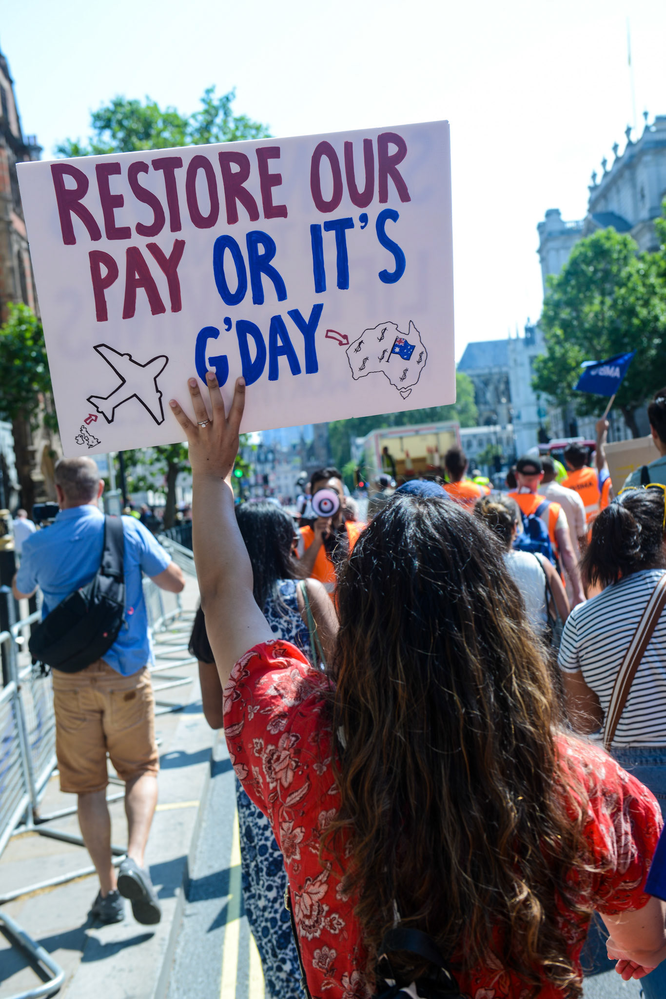 Striking Junior Doctors March in London to Parliament Square over fair pay demands 16/06/23