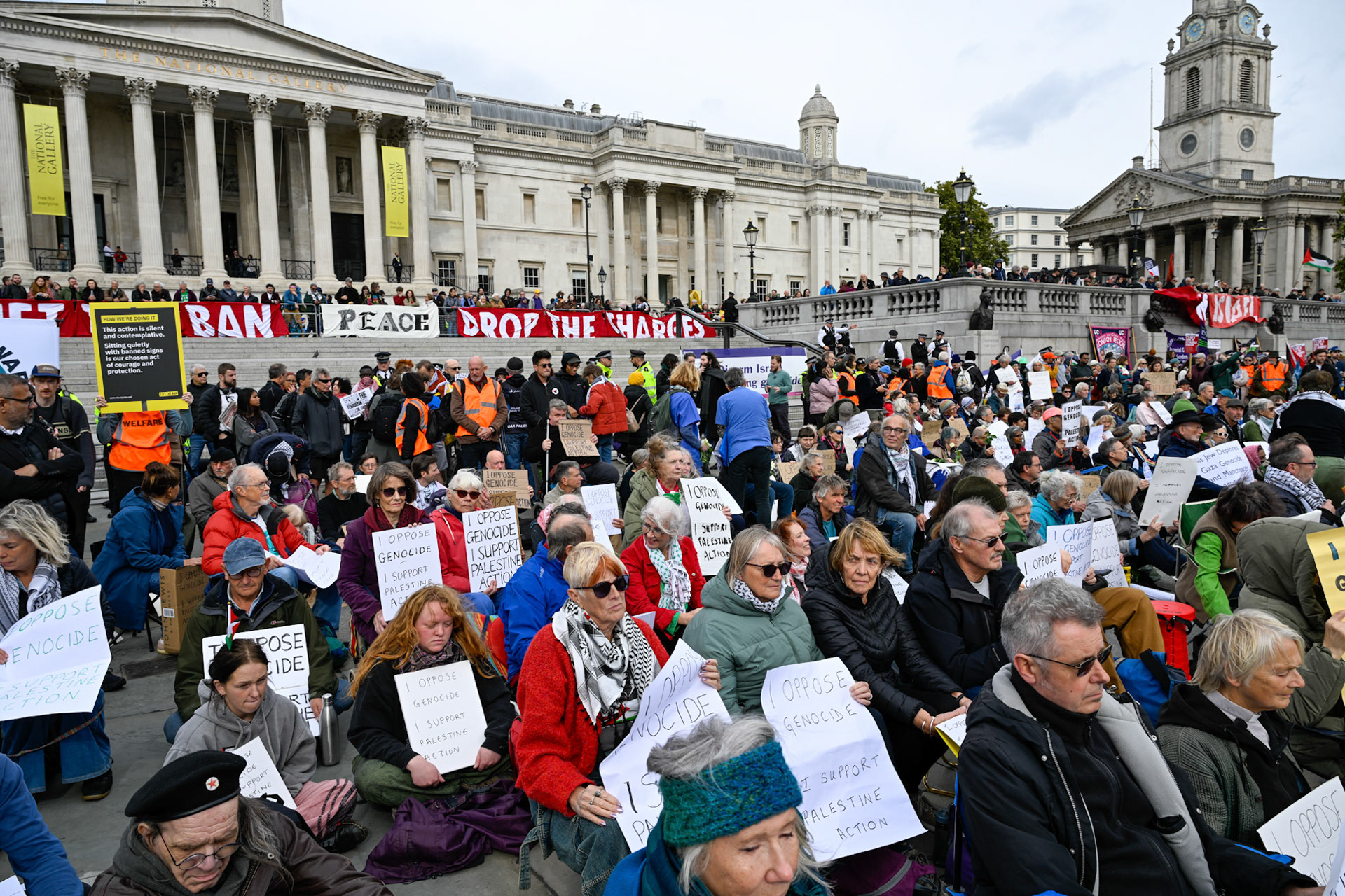 London, UK, 4th October 2025: Defend our juries organise a protest aimed at overturning the ban on Palestine Action, Monkey Butler Images / Alamy Live News