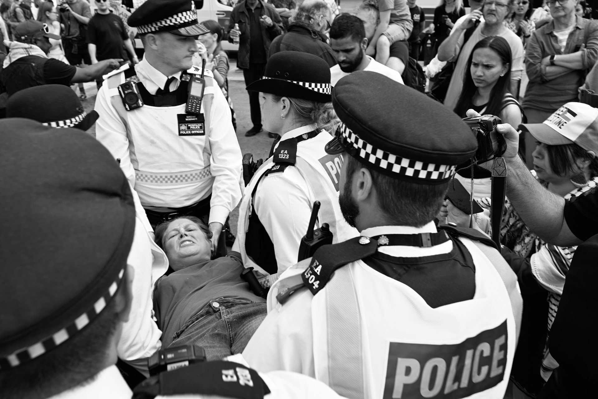 Hundreds of supporters of proscribed terrorist group Palestine Action were arrested on Parliament Square