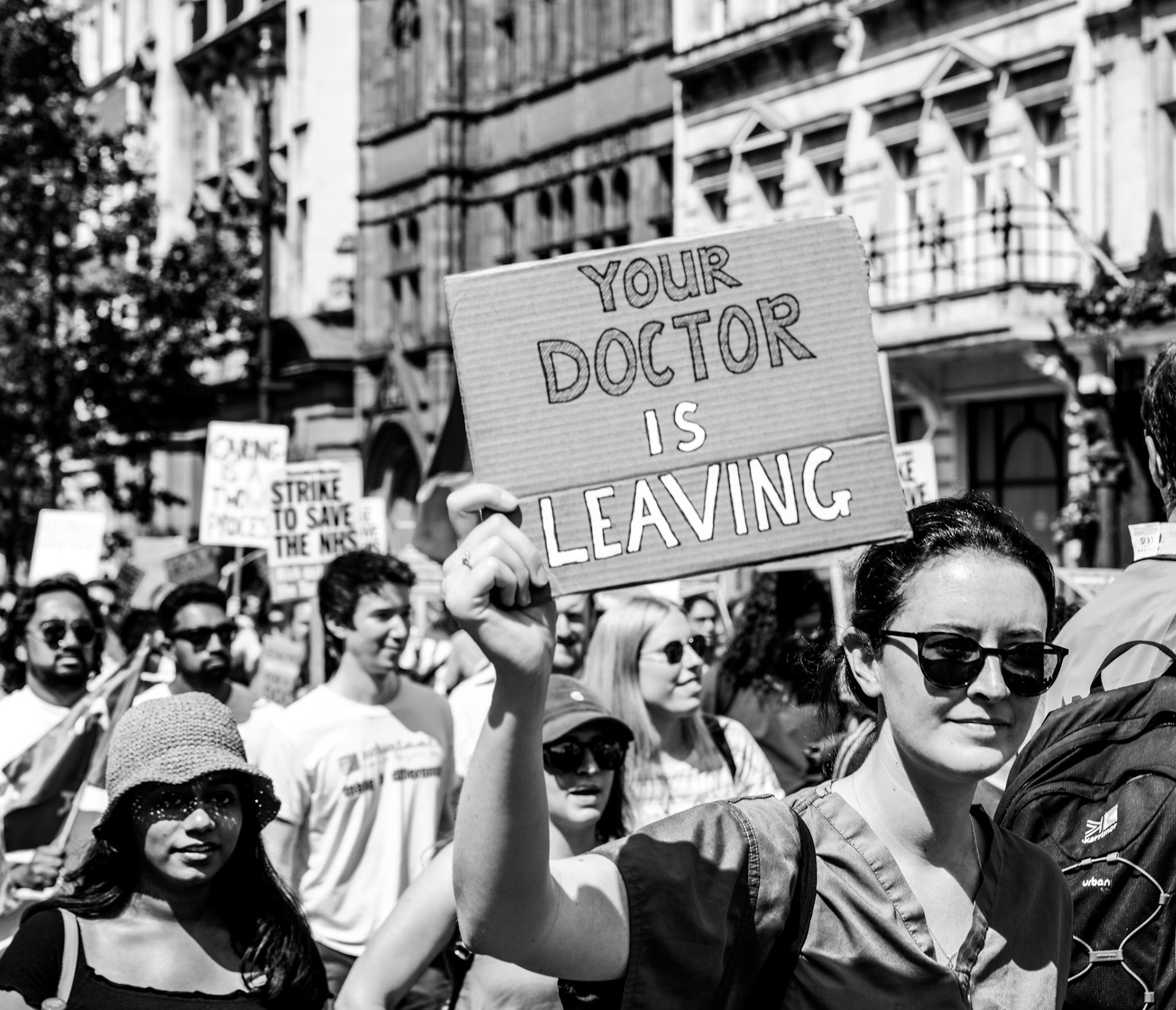 Striking Junior Doctors March in London 16/06/23