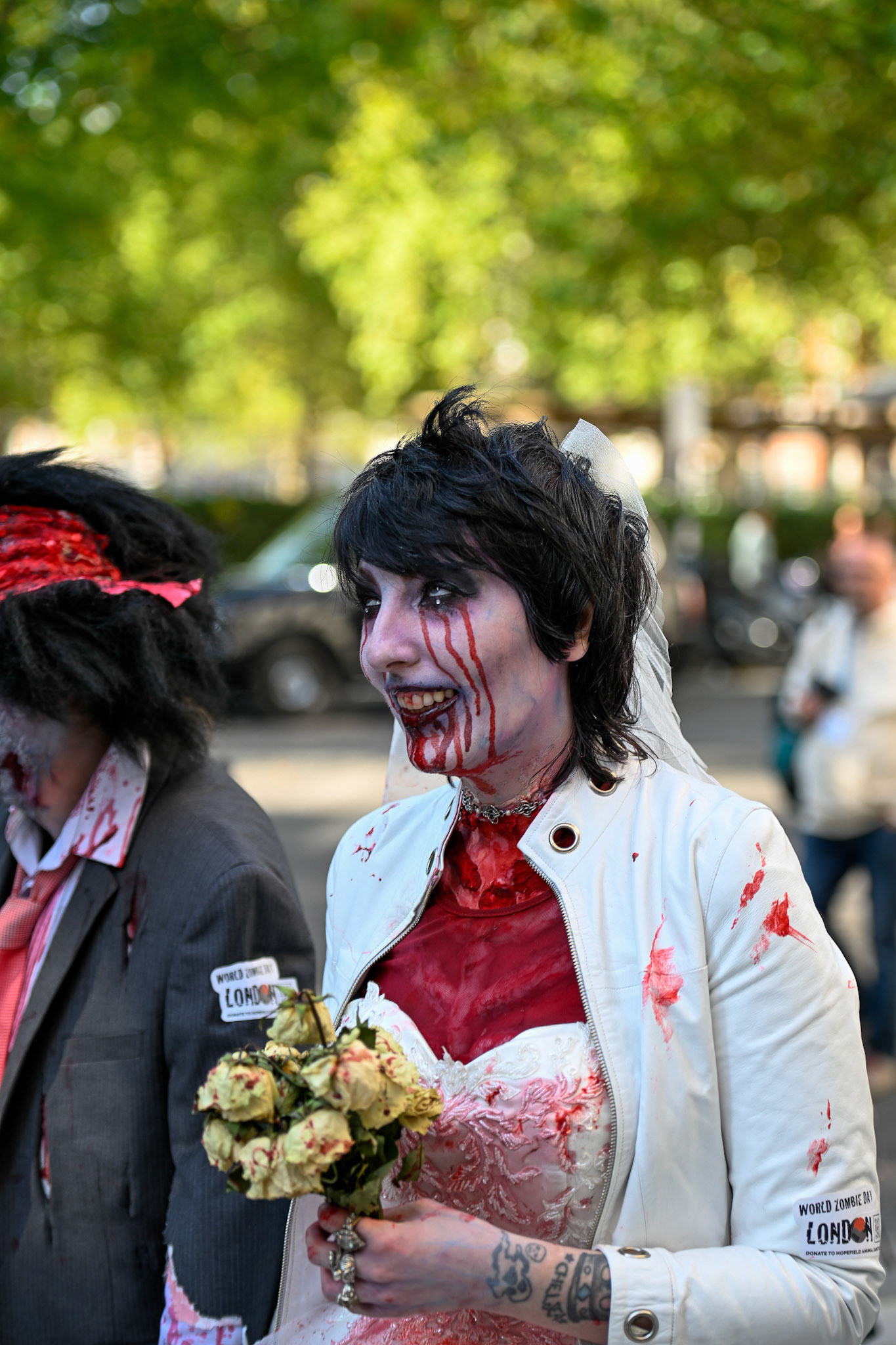 London, UK, 11th October 2025: Zombie day attracts charity particpants walking through Central London for St Mungo's charity, Monkey Butler Images/Alamy Live News