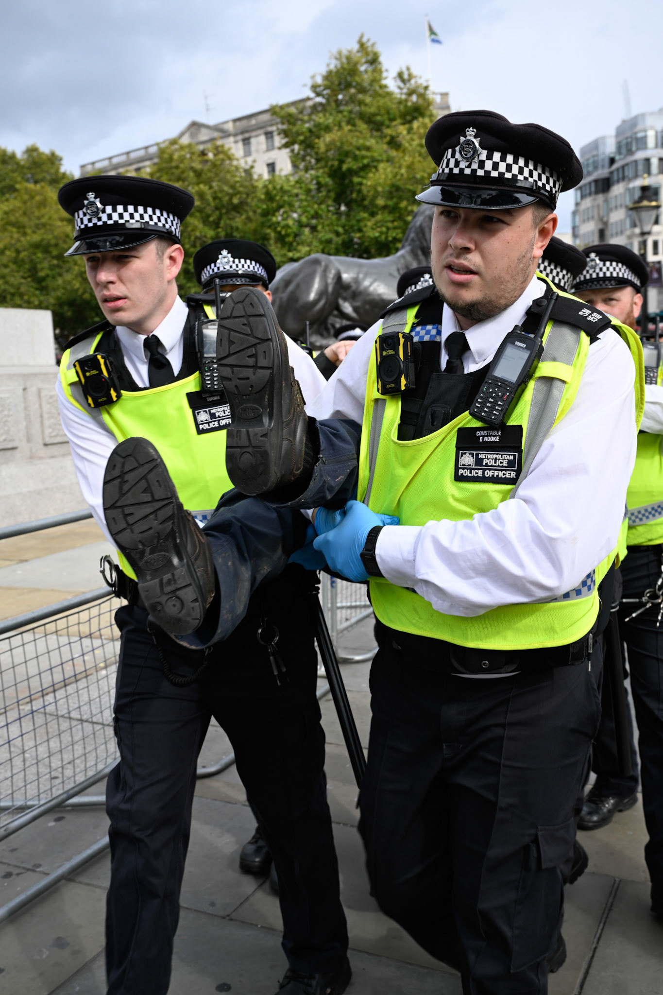 London, UK, 4th October 2025: Defend our juries organise a protest aimed at overturning the ban on Palestine Action, Monkey Butler Images / Alamy Live News