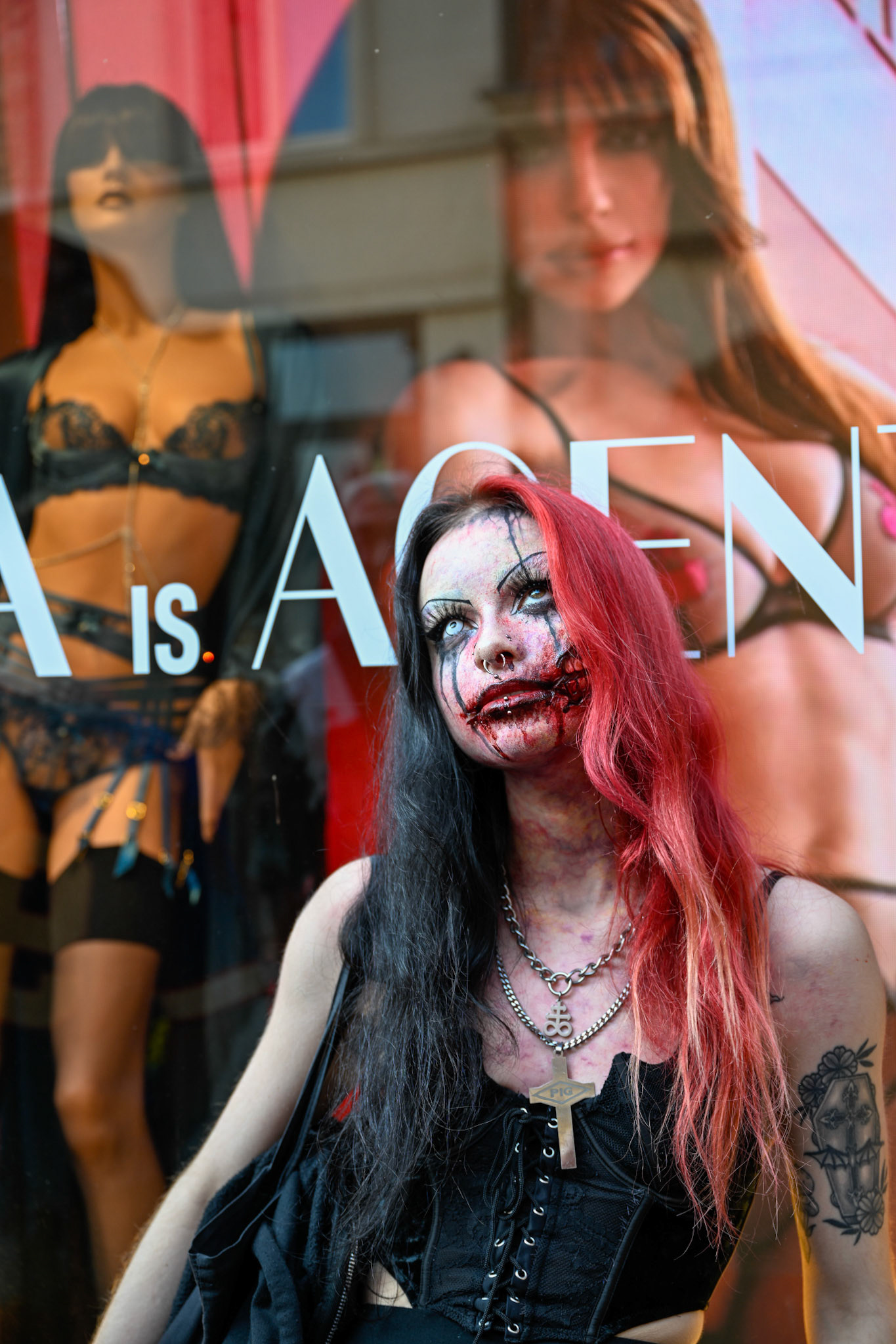 London, UK, 11th October 2025: Zombie day attracts charity particpants walking through Central London for St Mungo's charity, Monkey Butler Images/Alamy Live News