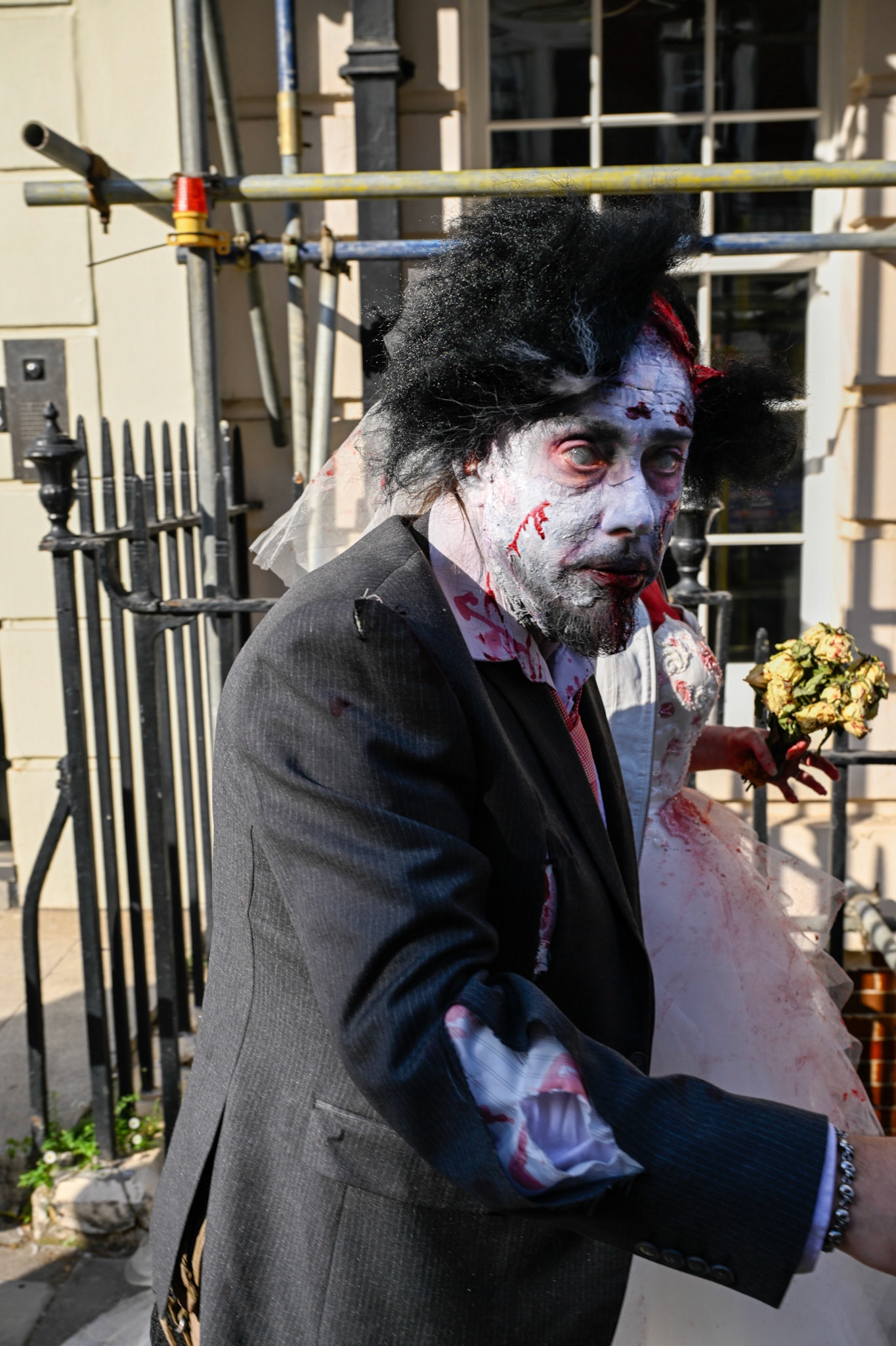 London, UK, 11th October 2025: Zombie day attracts charity particpants walking through Central London for St Mungo's charity, Monkey Butler Images/Alamy Live News