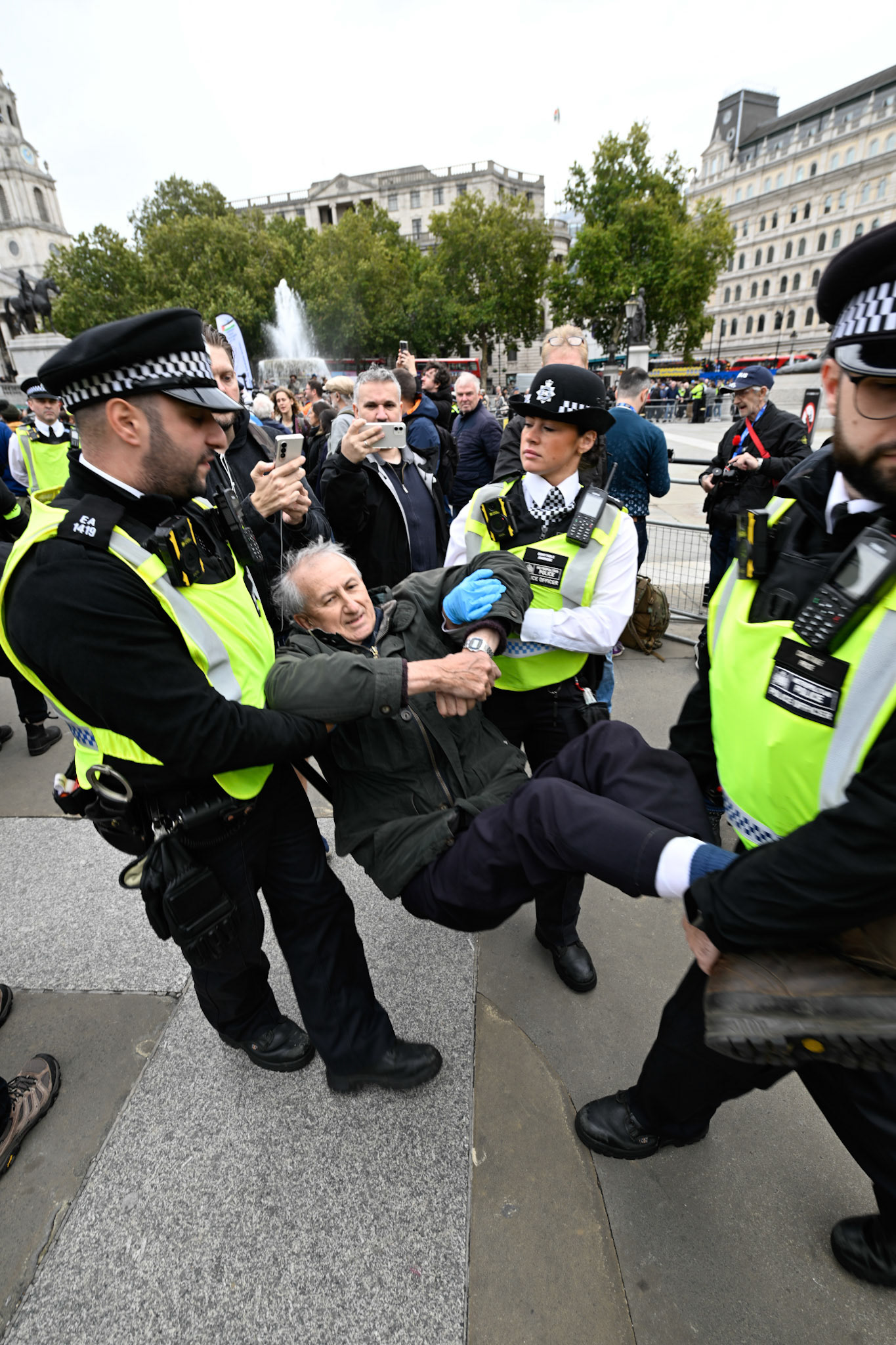 London, UK, 4th October 2025: Defend our juries organise a protest aimed at overturning the ban on Palestine Action, Monkey Butler Images / Alamy Live News