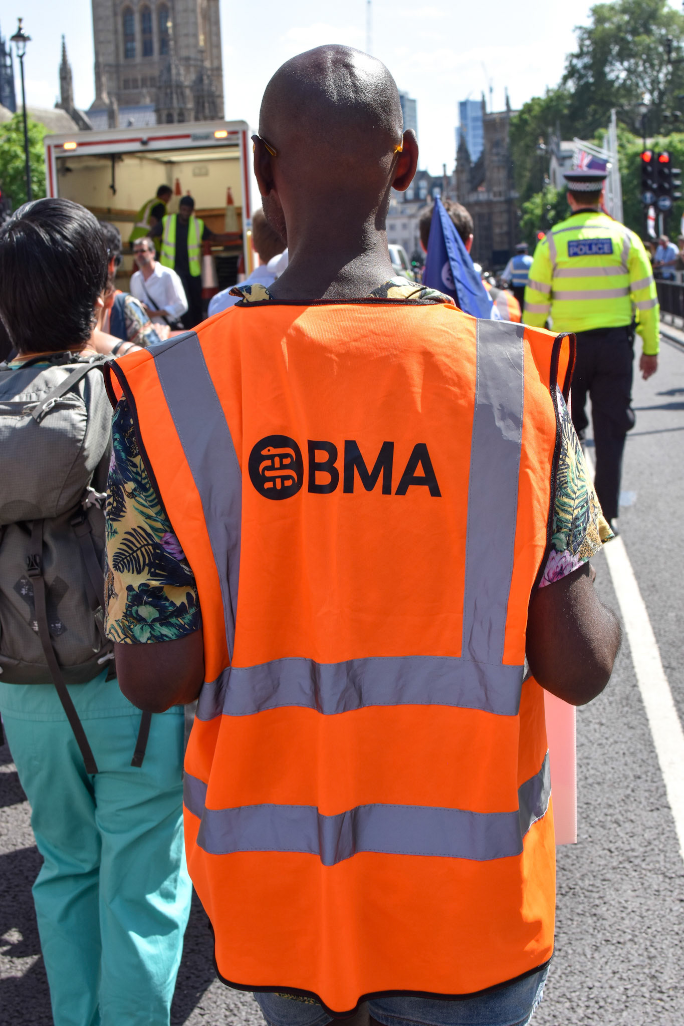 Striking Junior Doctors march in London to Parliament Square over fair pay demands 16/06/23