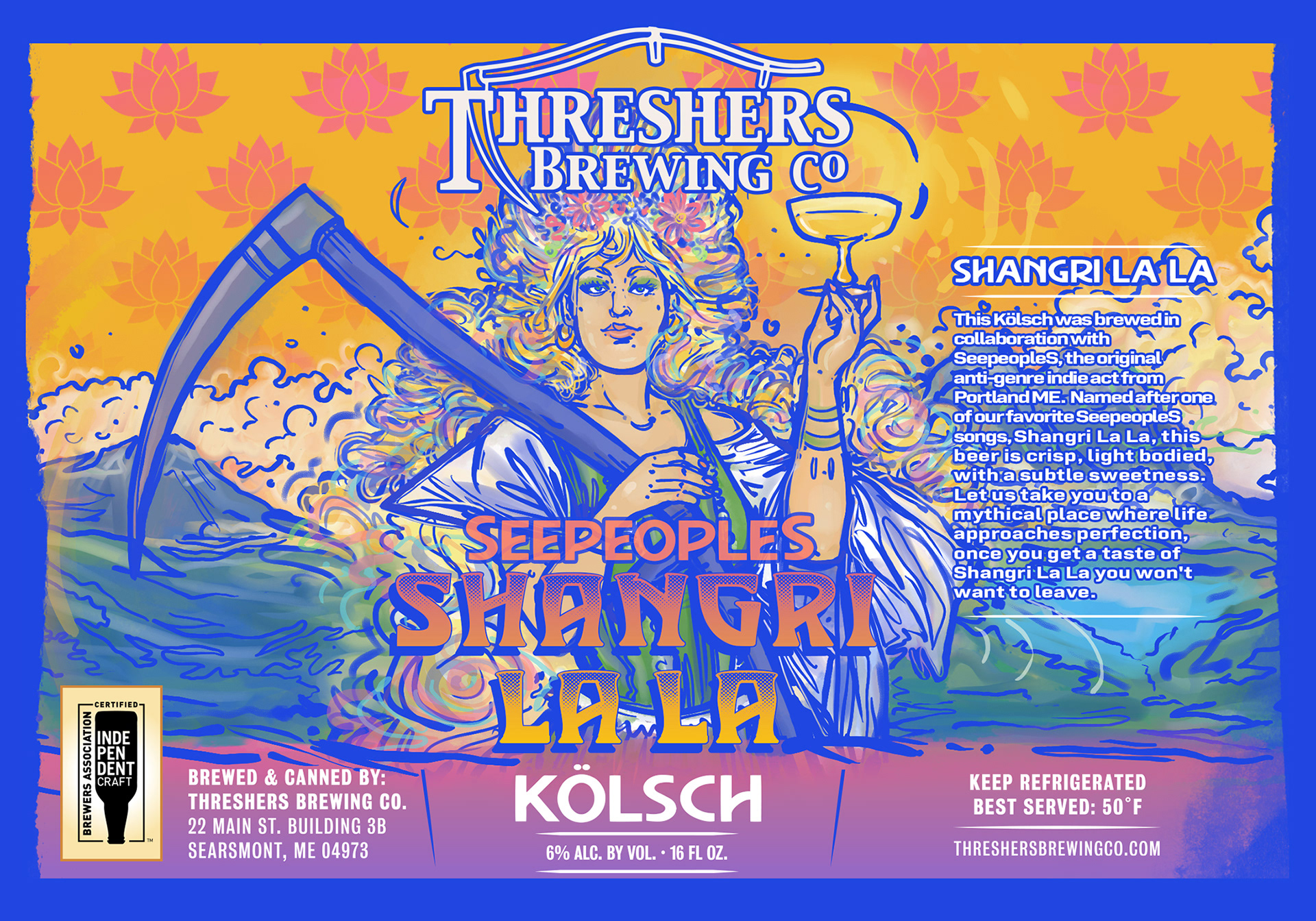 Threshers Brewing Co. x SeepeopleS' Shangri La La Kölsch