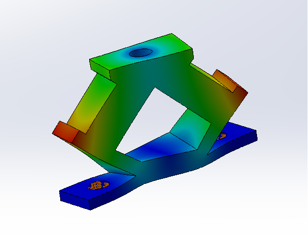 Determining natural frequencies of an isolation damper using finite element analysis simulations.
