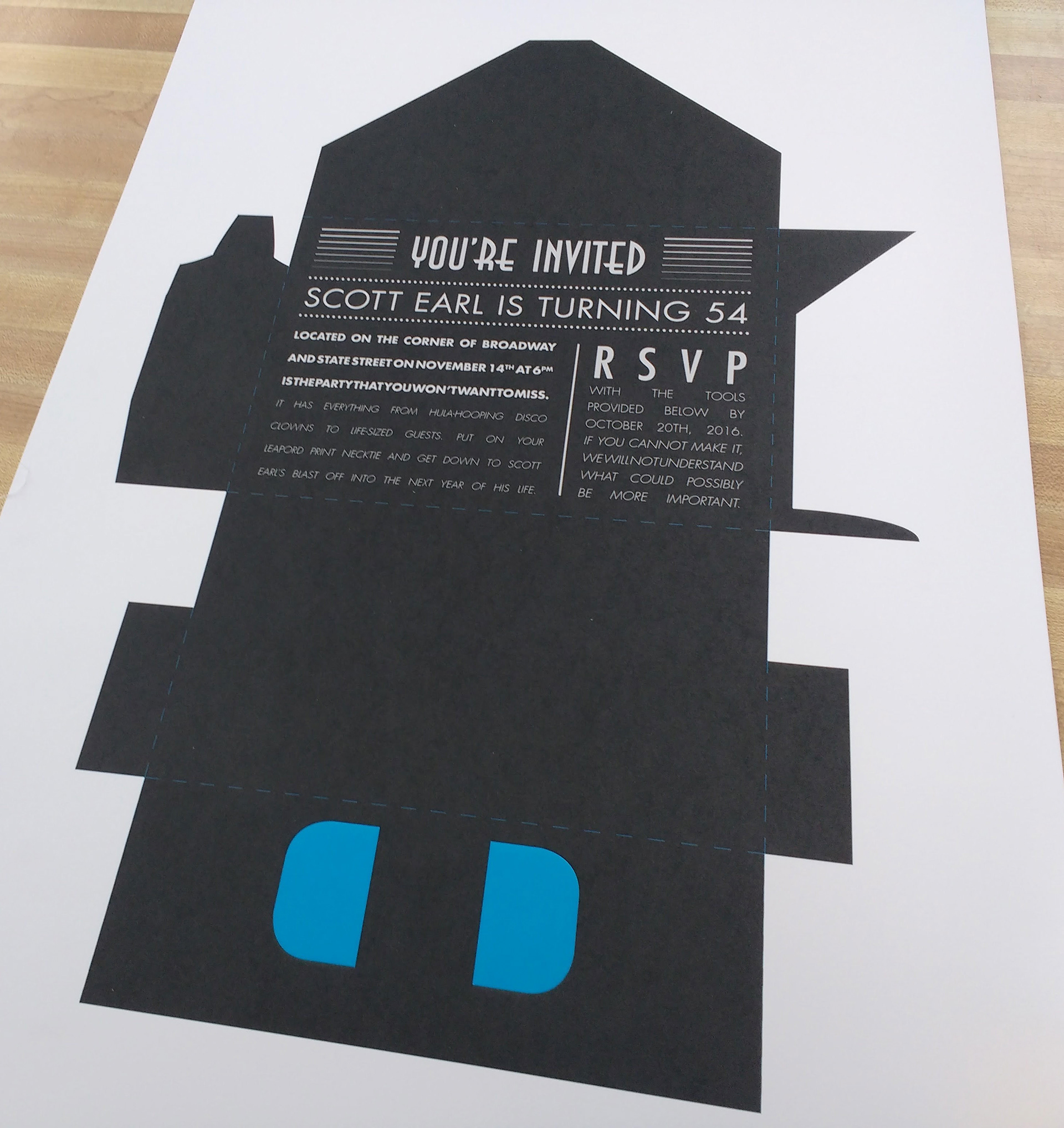 FULL SIZE PRINT FOR DIE TEST