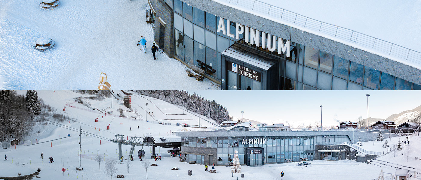Courchevel Alpinium au drone