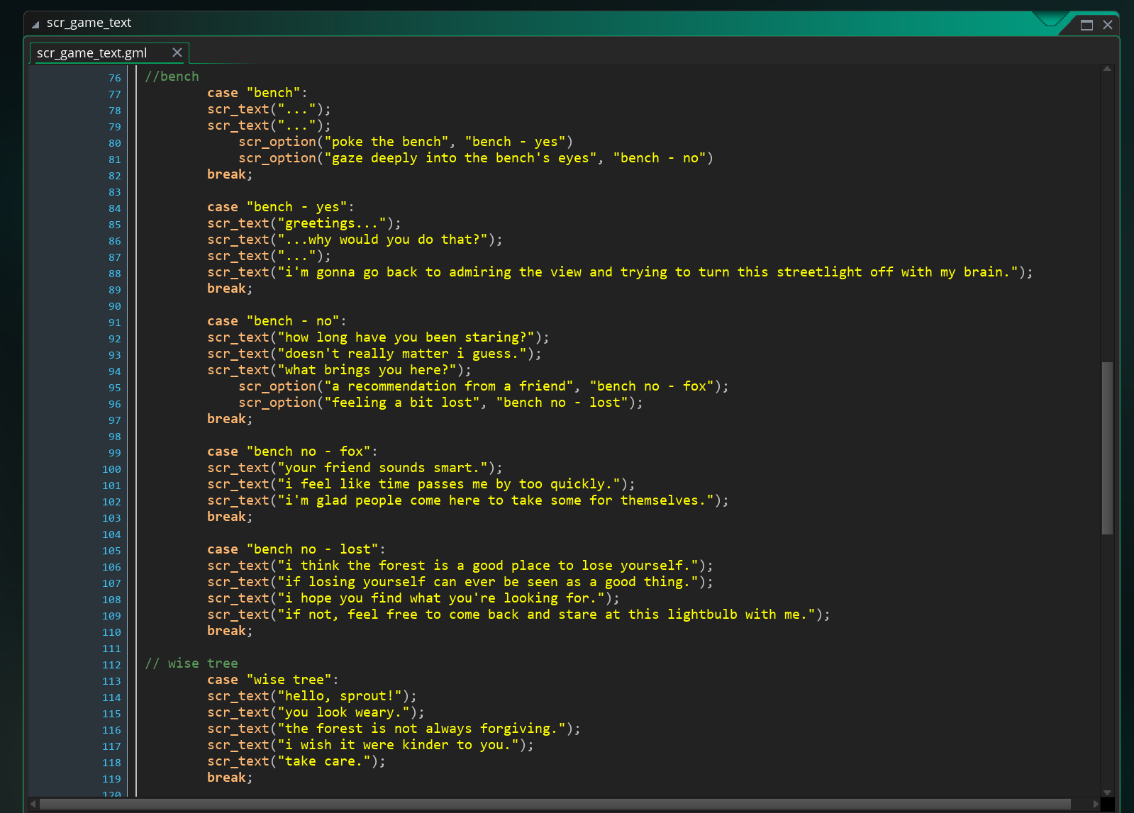 dialogue trees