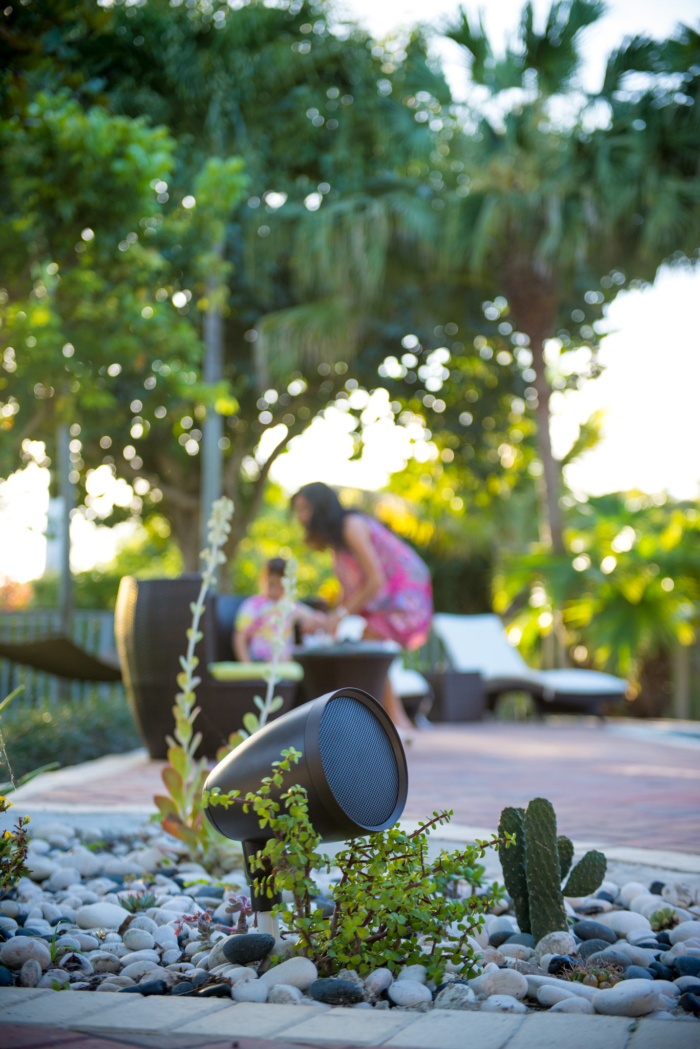 Backyard speaker shoot at private home, Pinecrest, FL. February 8, 2015. Photo: Vincent DeVries / www.vincentdevriesphoto.com