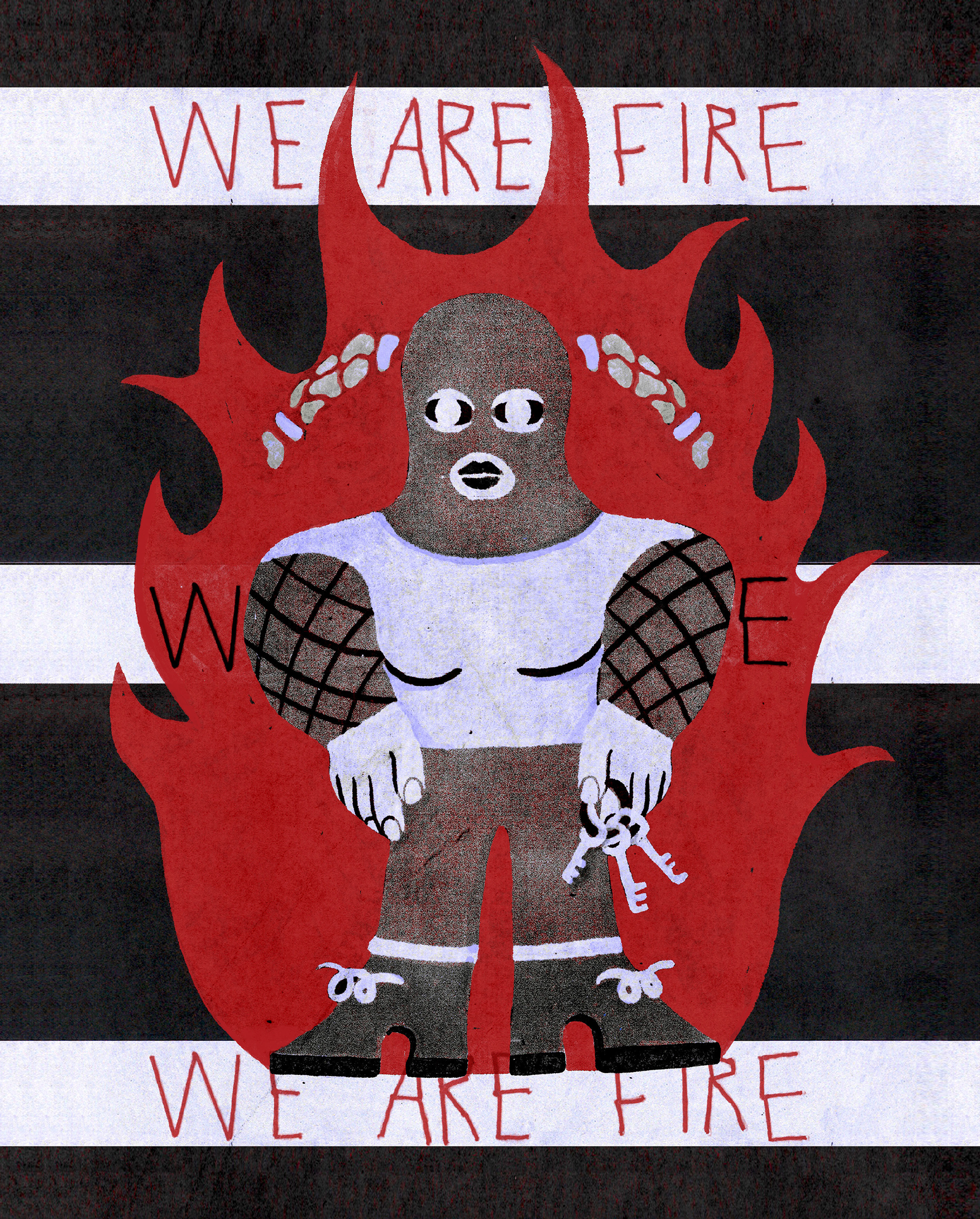 We are fire - DWF Donna Woman Femme - "The feminist magazine since 1975"