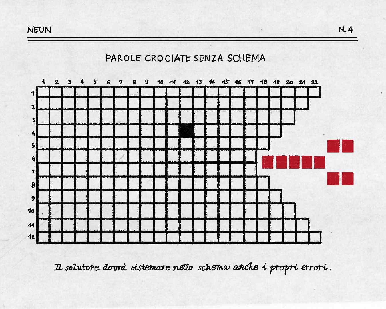 How to solve a crossword puzzle without a pattern x NEUN 04 Newsletter