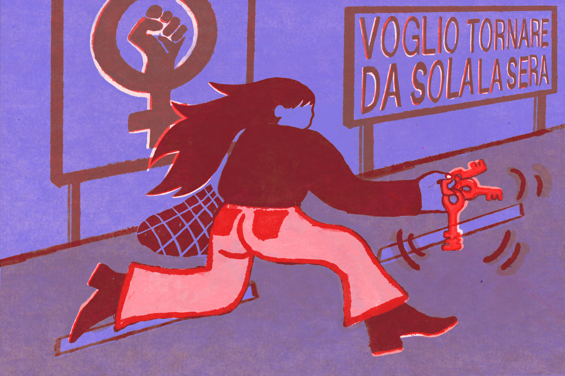 I want to walk alone at night draft for Il Manifesto