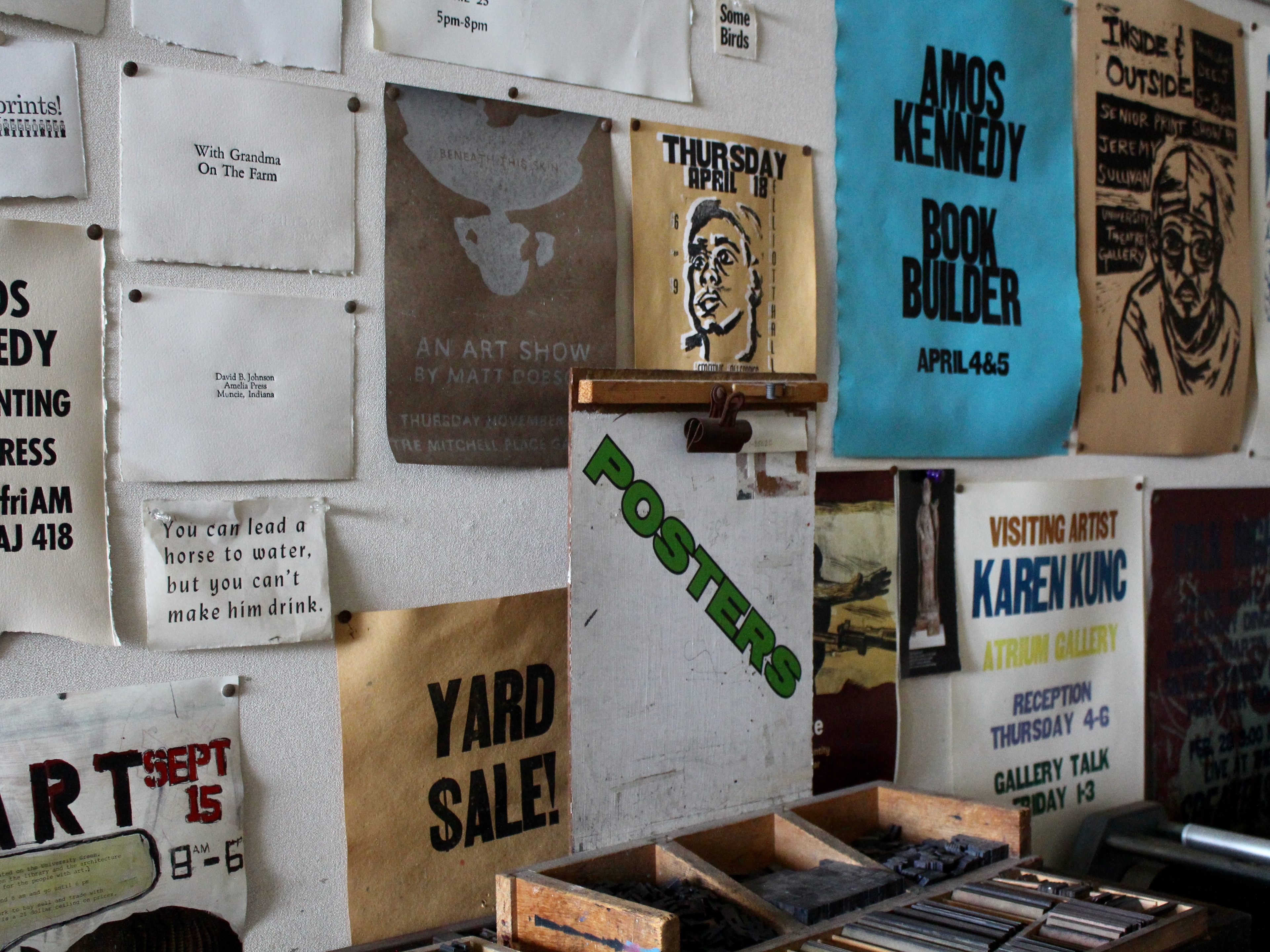 Posters in Printmaking Room