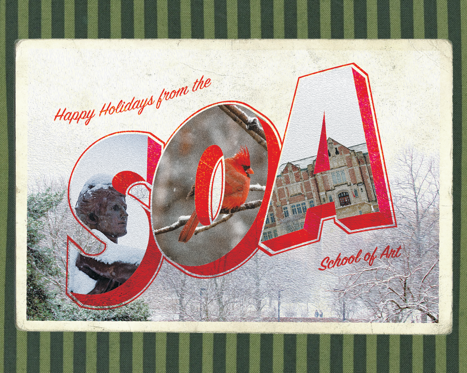 School of Art Holiday Postcard