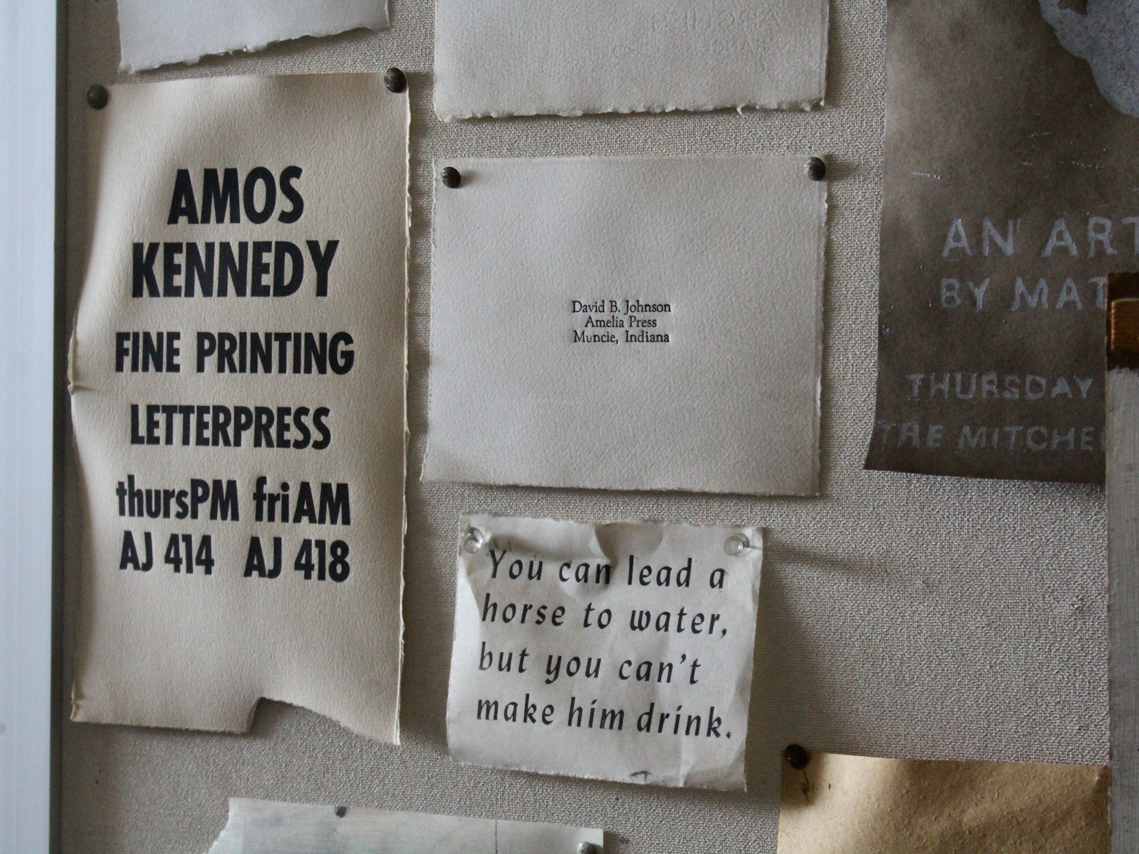 Posters in Printmaking Room