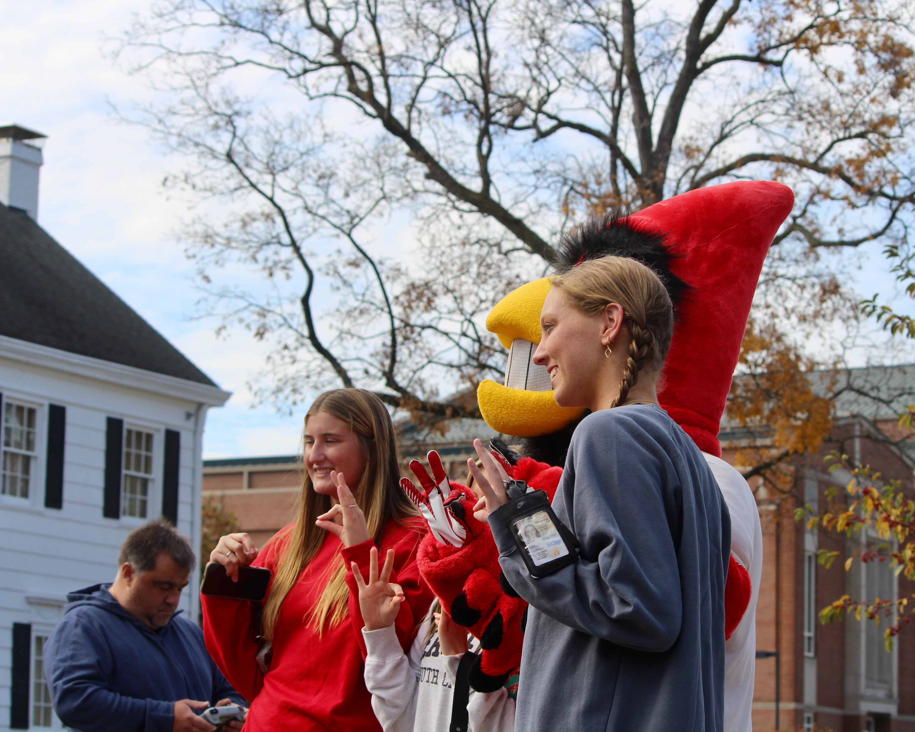 Charlie Cardinal visiting the Honors House.