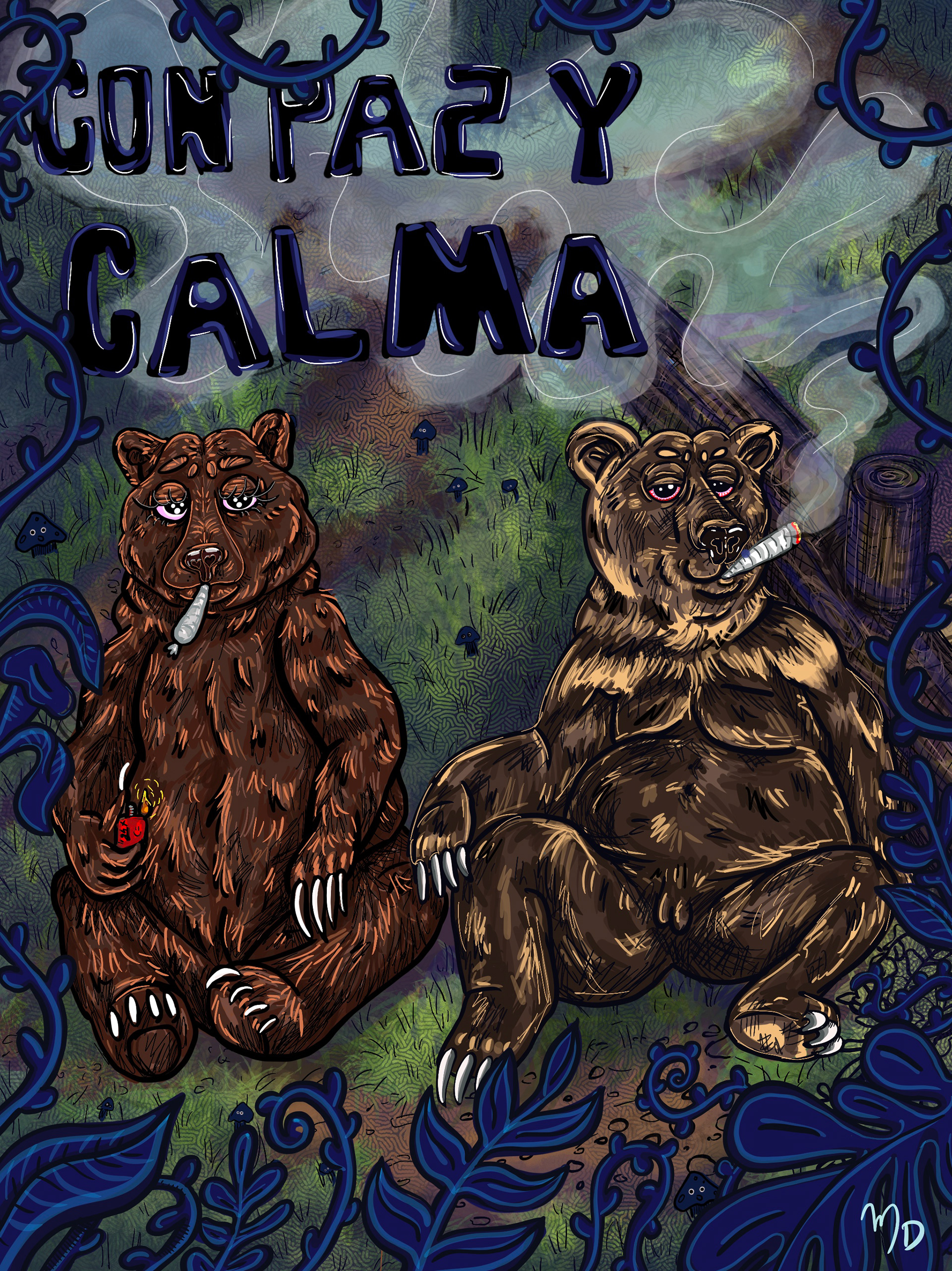 "Con Paz y Calma- two bears" 2021