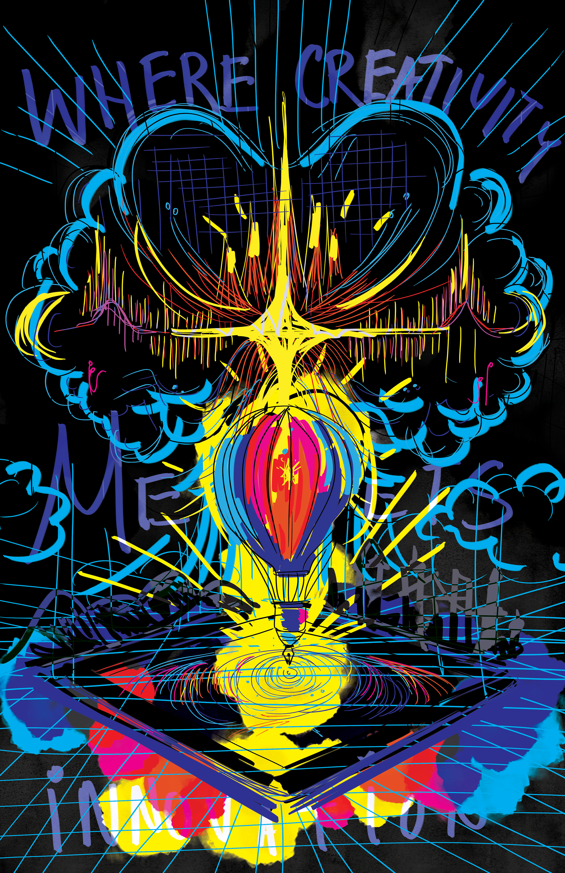 "Pulse of Creativity"- Rough Sketch