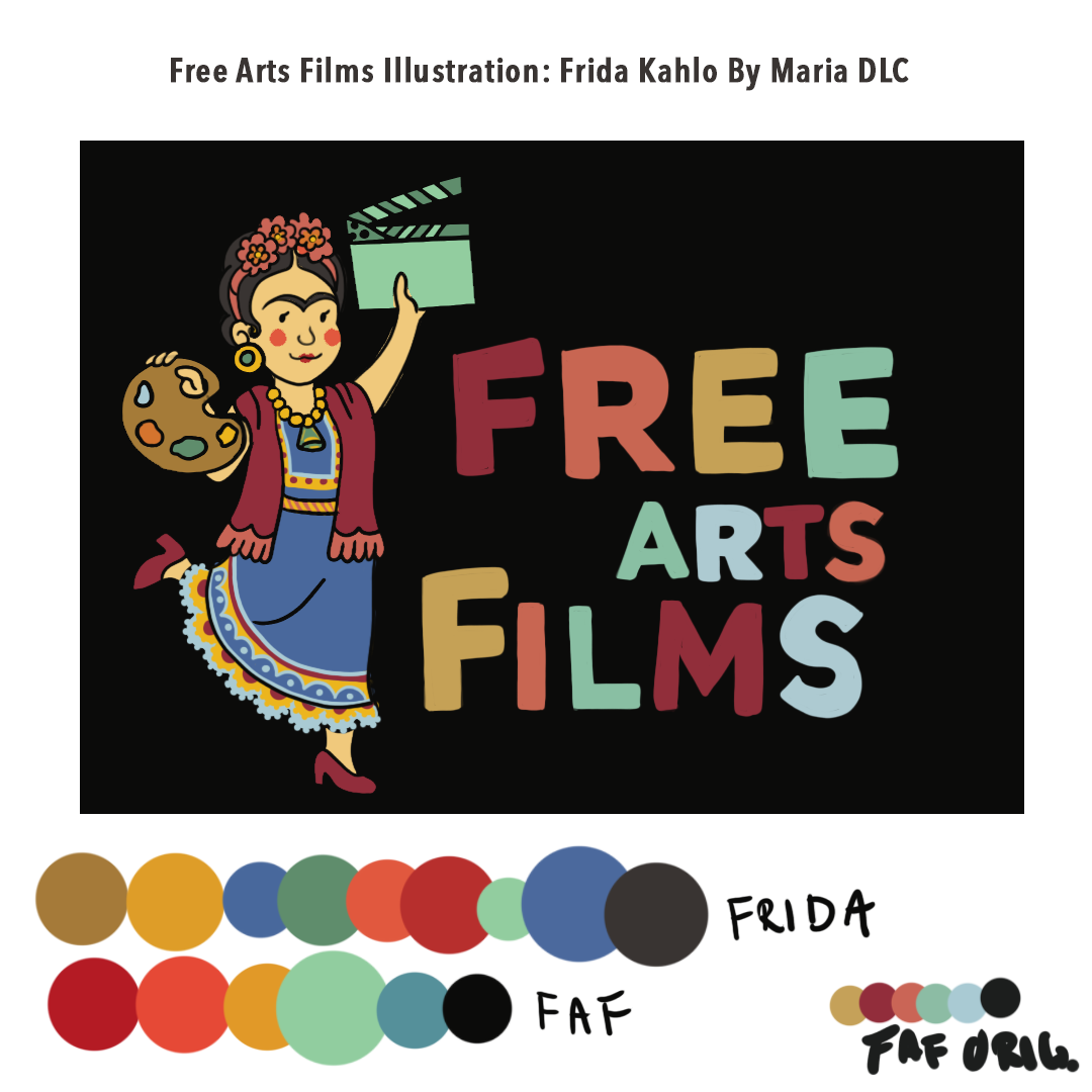 Free Arts Films Logo Sketch with bonus interchangable characters