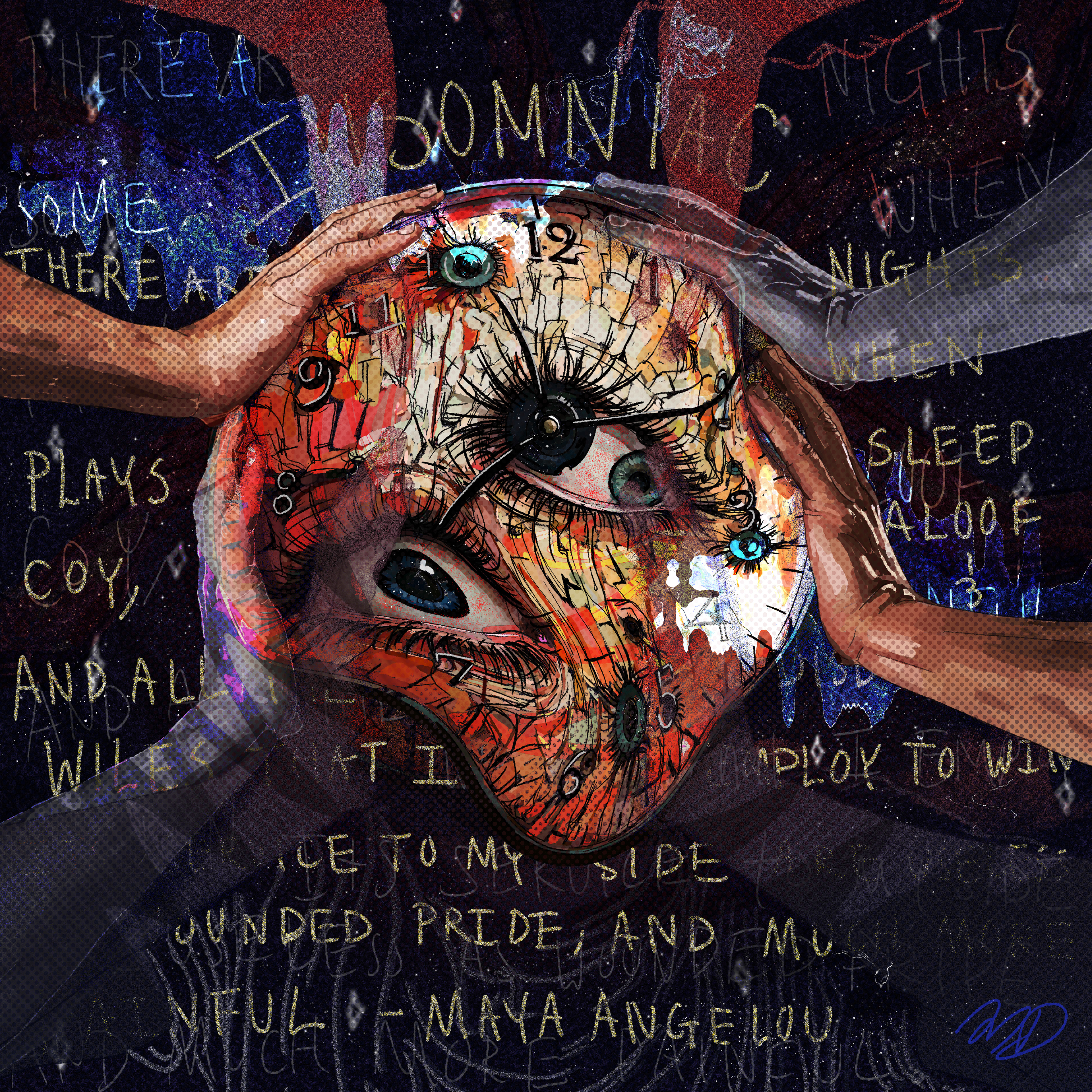 Insomniac Digital painting done in Adobe Photoshop