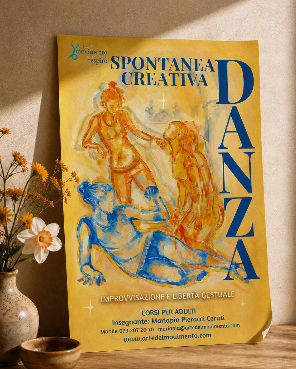 Beautiful mockup of Danza flyer, ready for print production :)