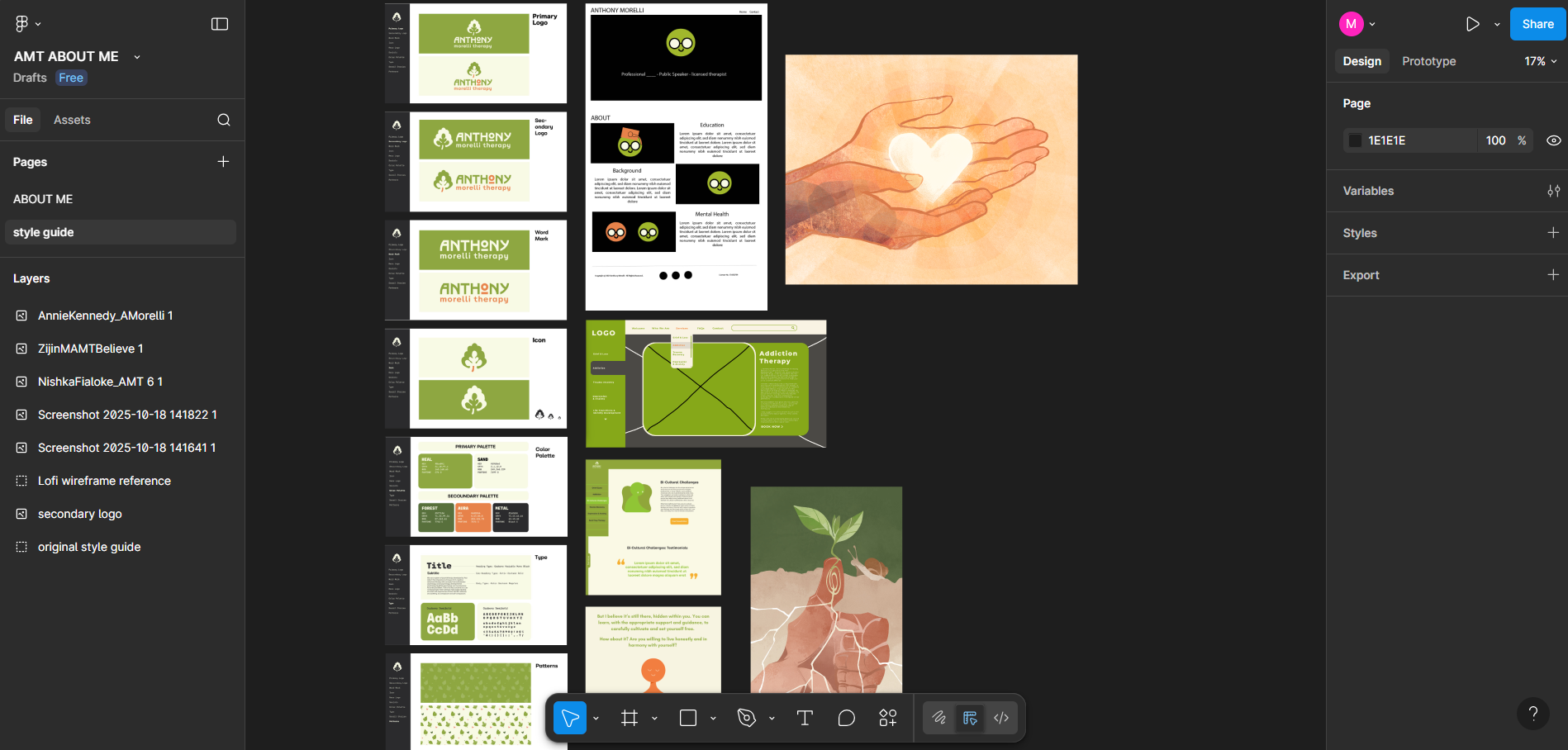 Figma workflow snapshot