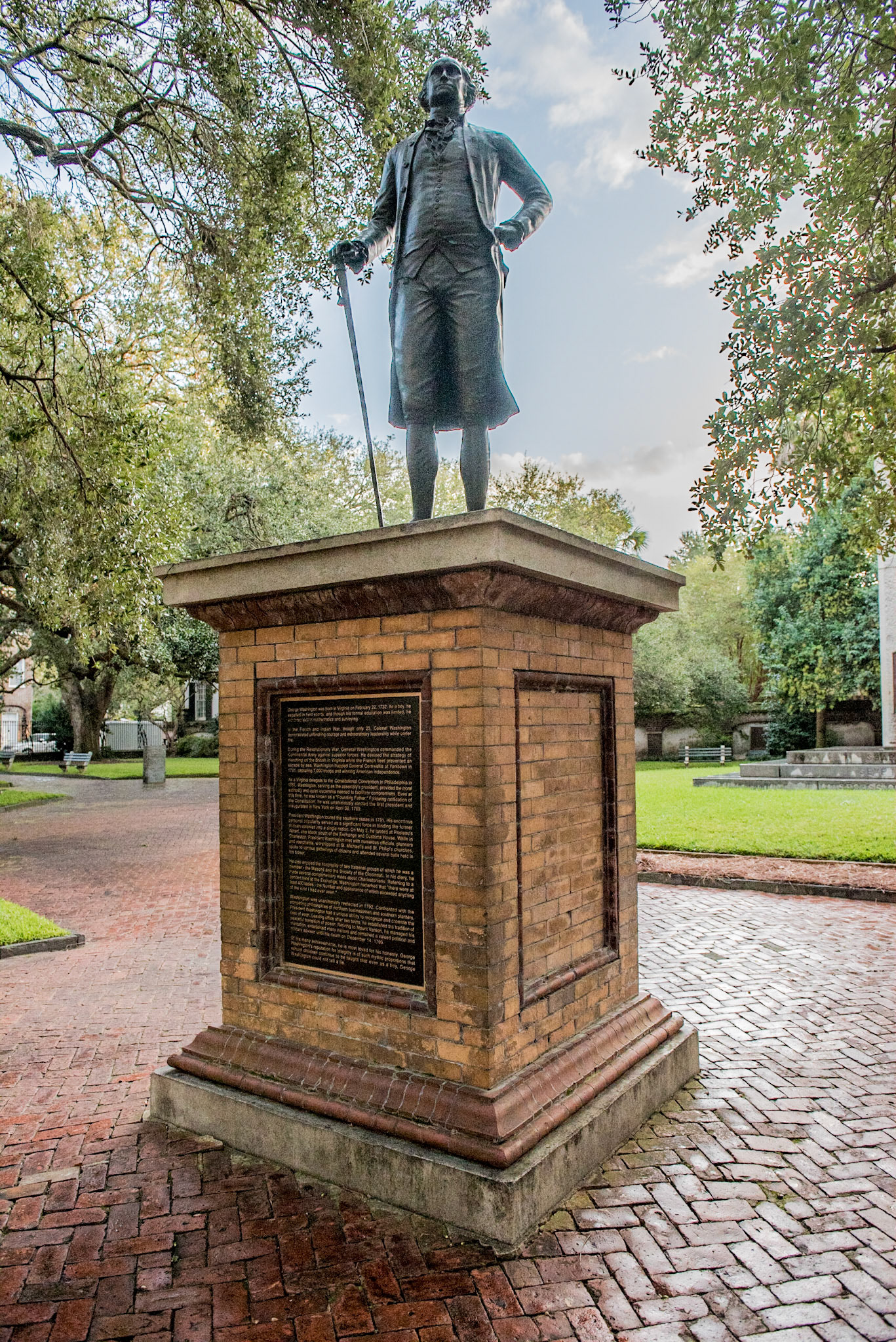 Washington Square is a greenspace in downtown Charleston