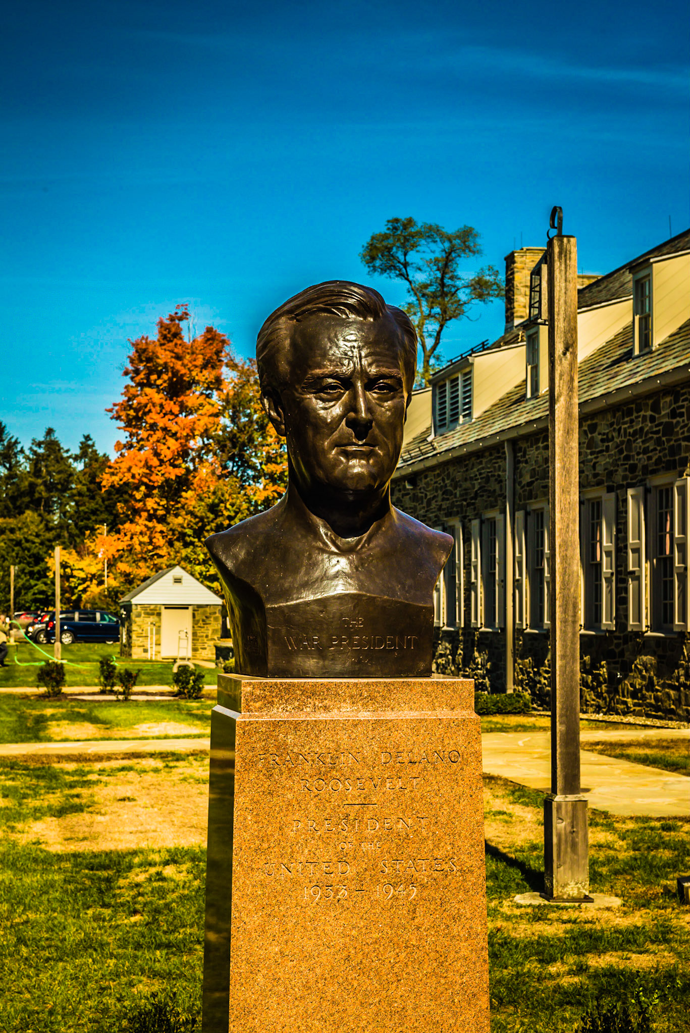 FDR Bust at FDR Home and Memorial