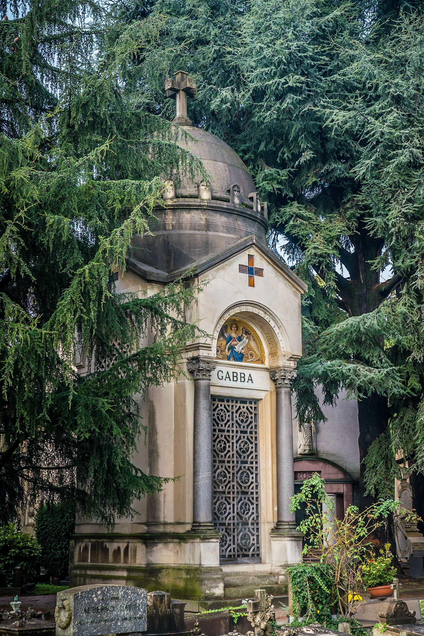 noted for the abundance of artistic tombs and monuments