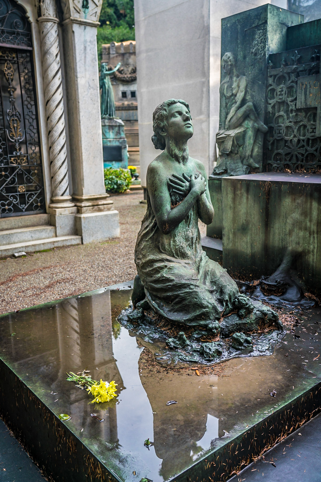 noted for the abundance of artistic tombs and monuments