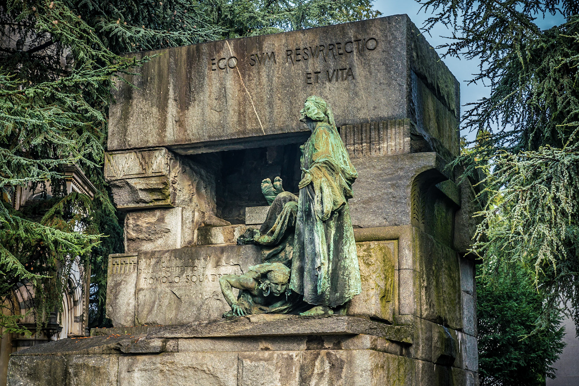 noted for the abundance of artistic tombs and monuments