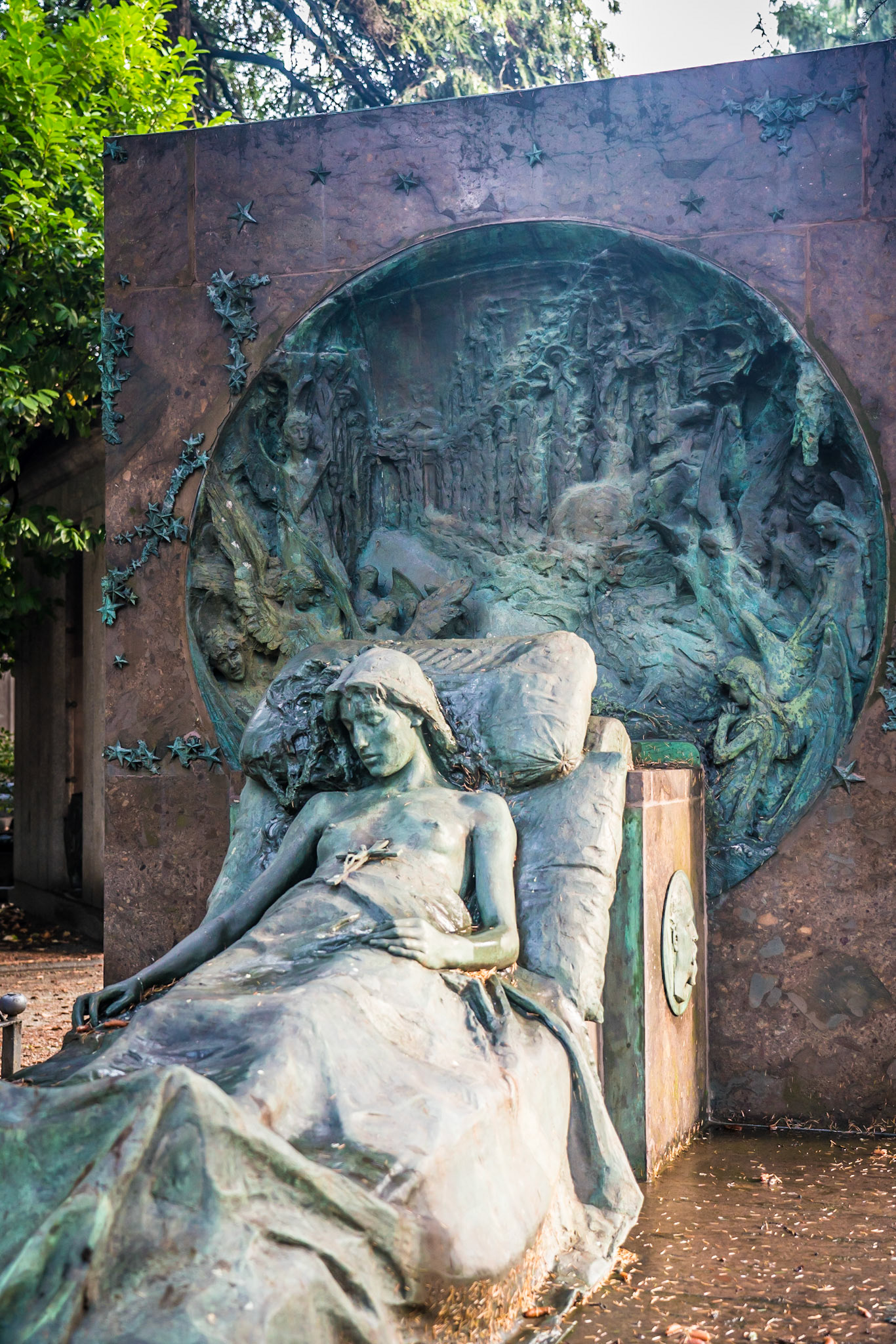 noted for the abundance of artistic tombs and monuments