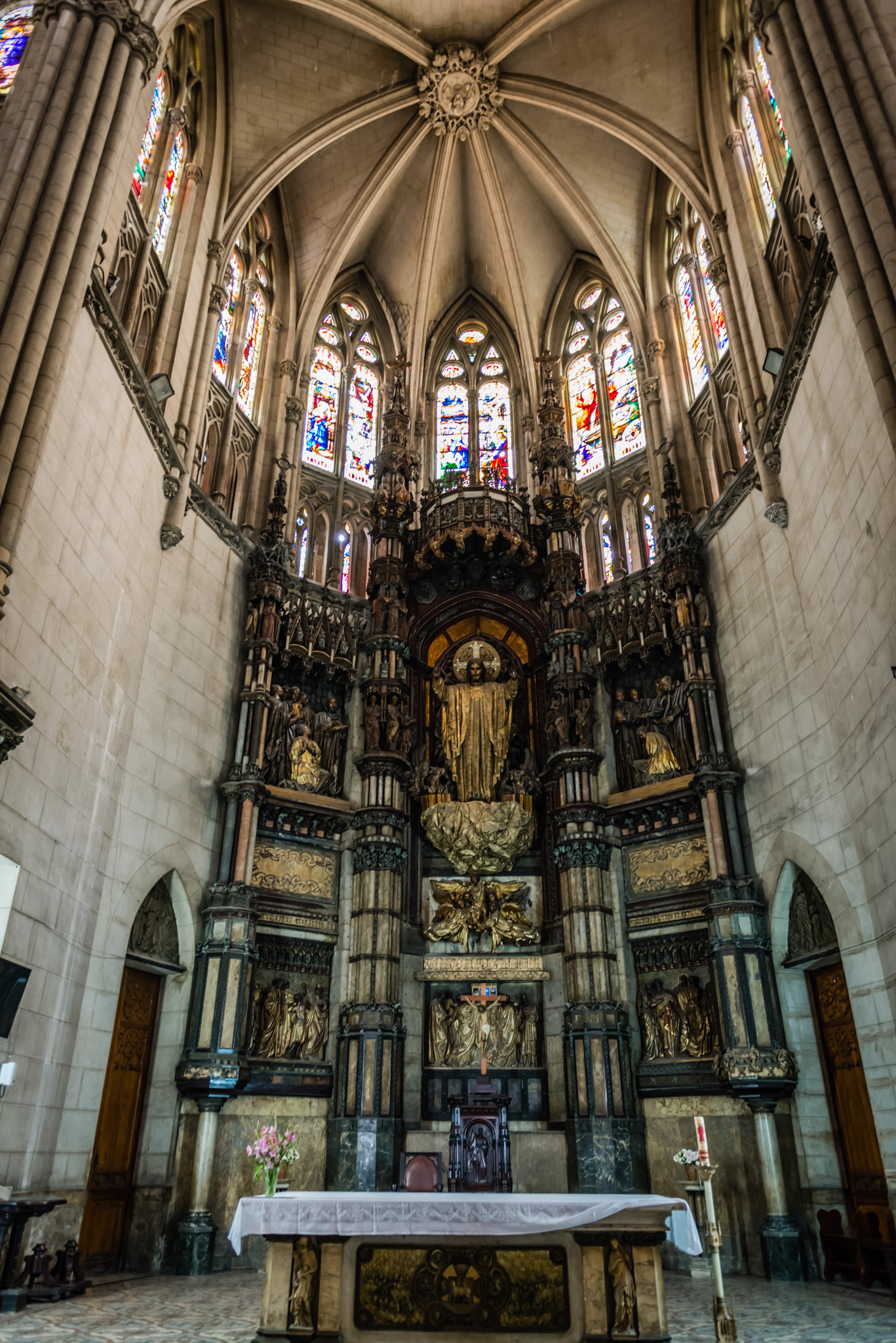 Construction started in 1914. It remains the country’s tallest and most beautiful Catholic church.