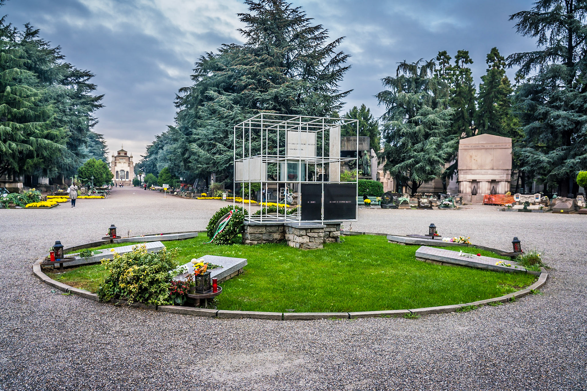 noted for the abundance of artistic tombs and monuments