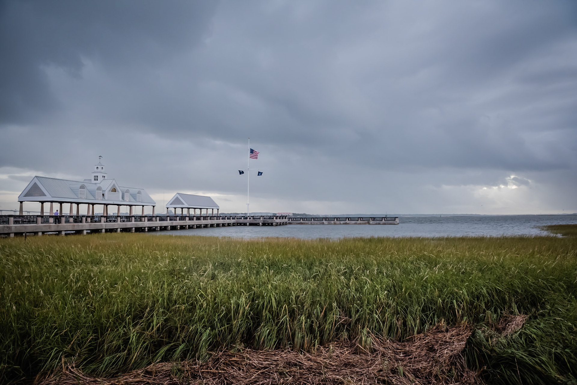 along one-half mile of the Cooper River