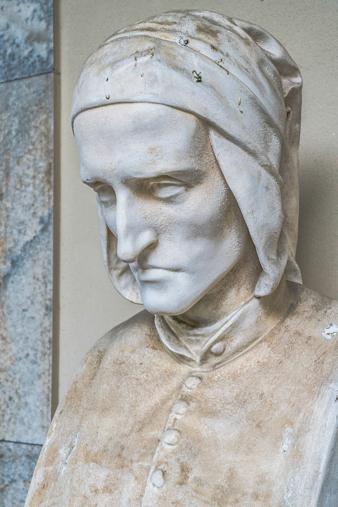 Bust at Biblioteca Ambrosiana, Milan Italy
