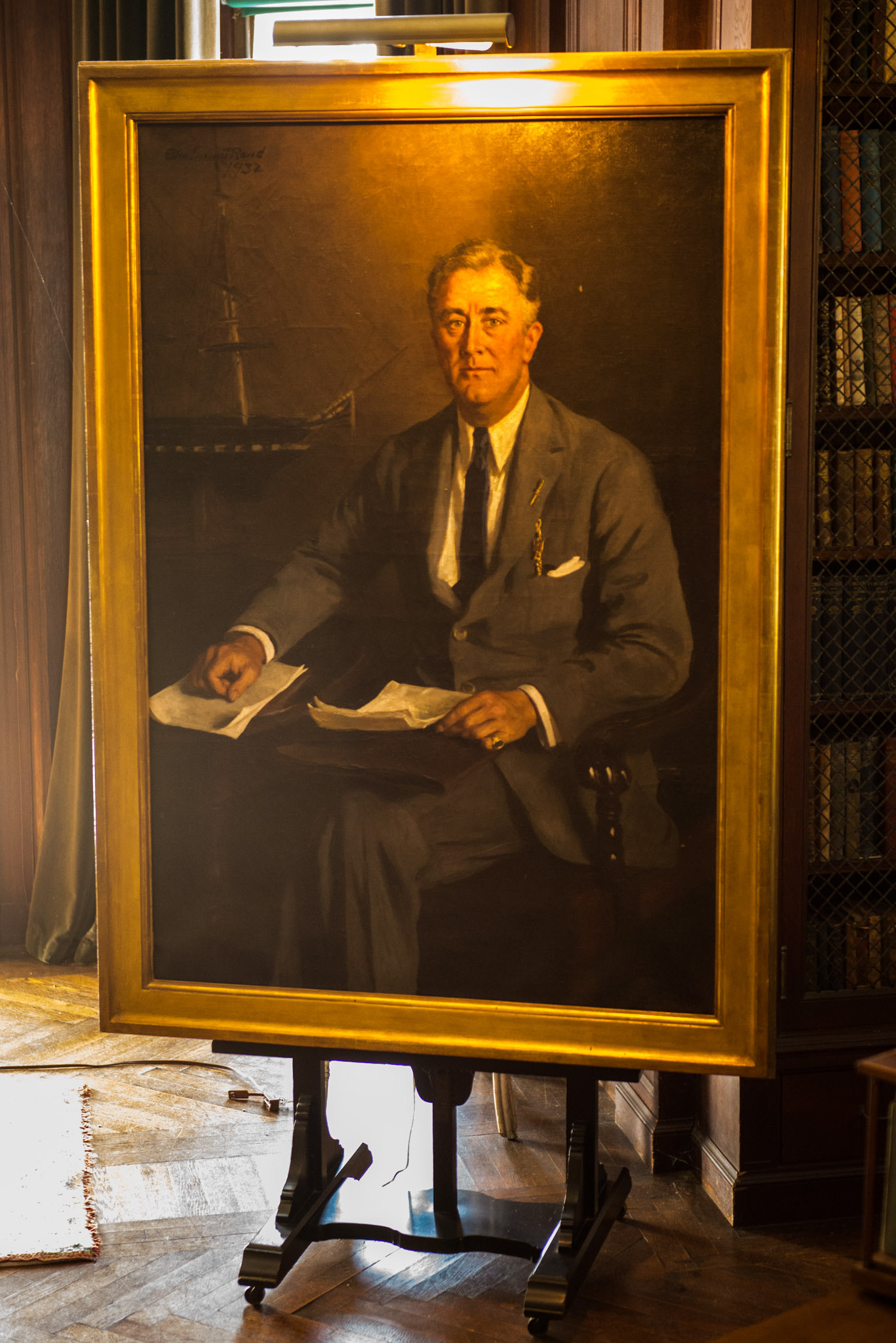 FDR Portrait at FDR Home and Memorial