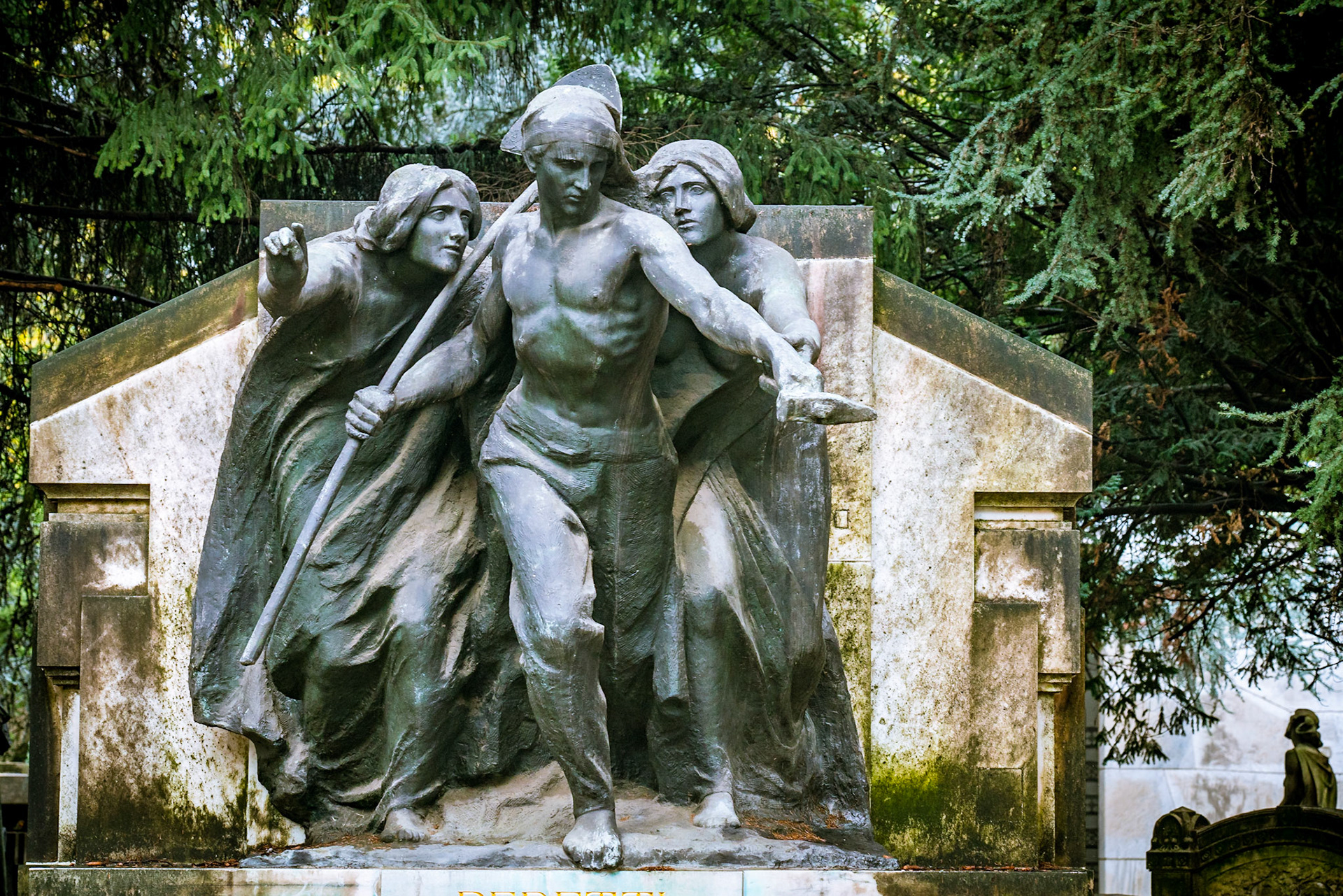 noted for the abundance of artistic tombs and monuments