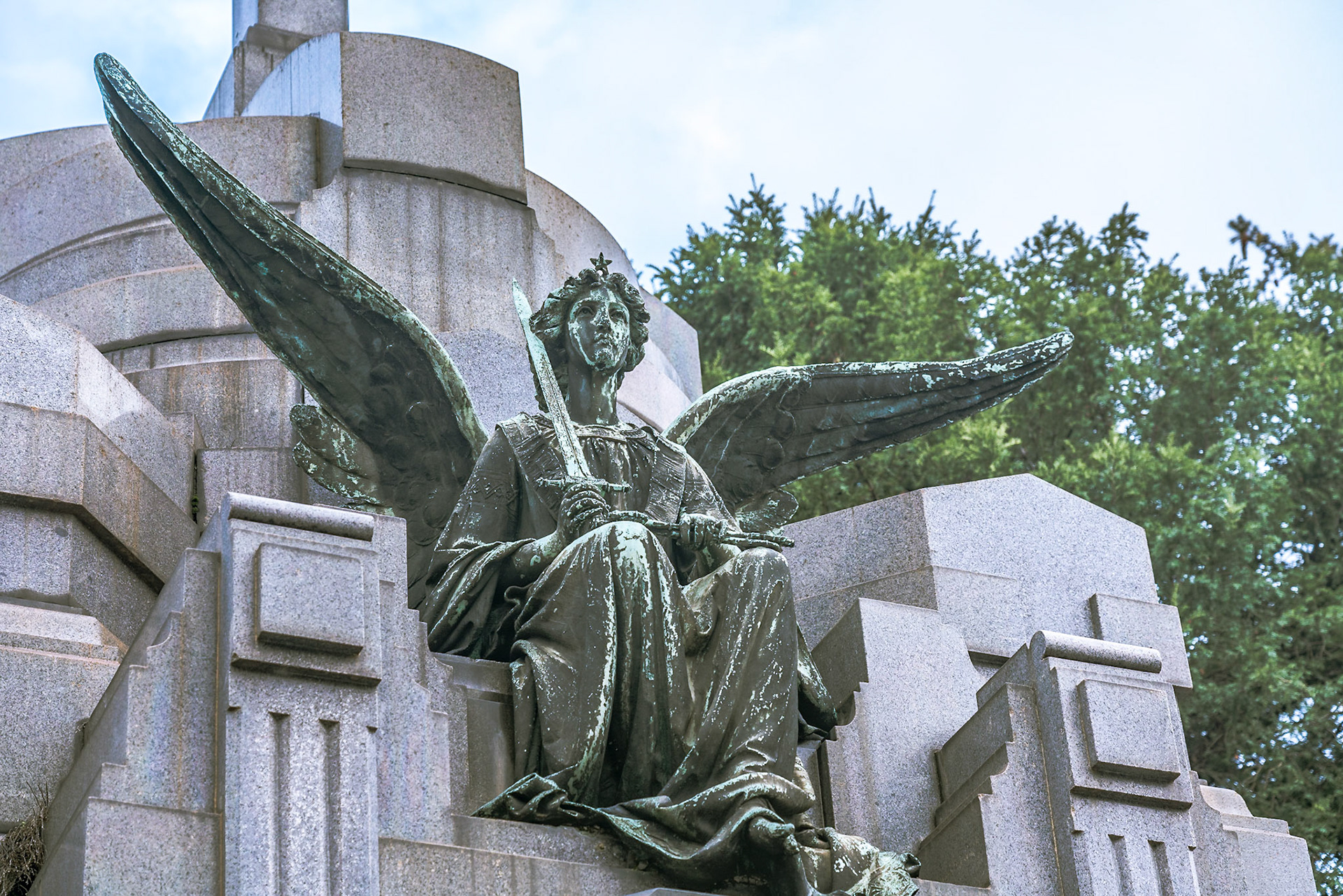 noted for the abundance of artistic tombs and monuments