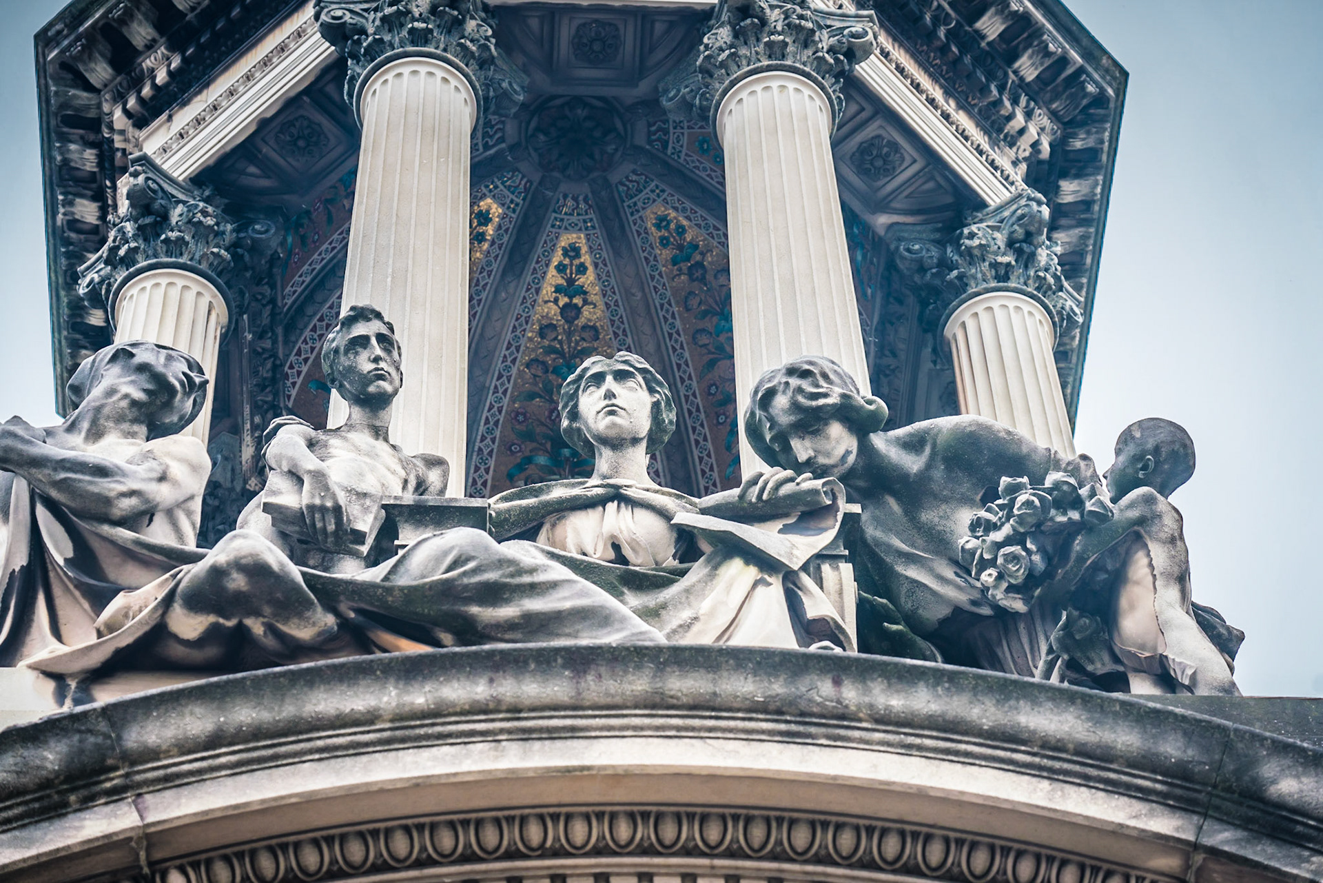 noted for the abundance of artistic tombs and monuments