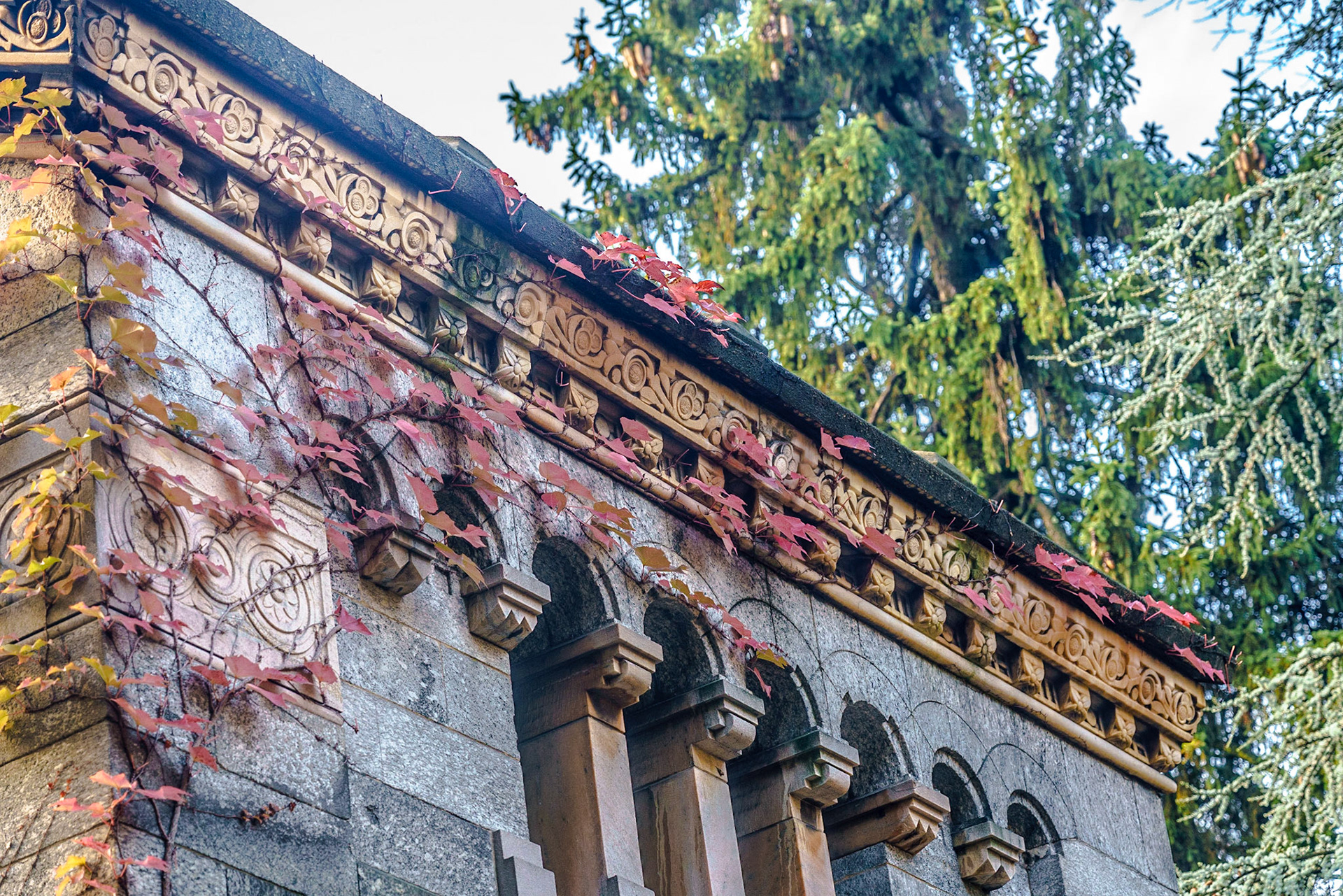 noted for the abundance of artistic tombs and monuments