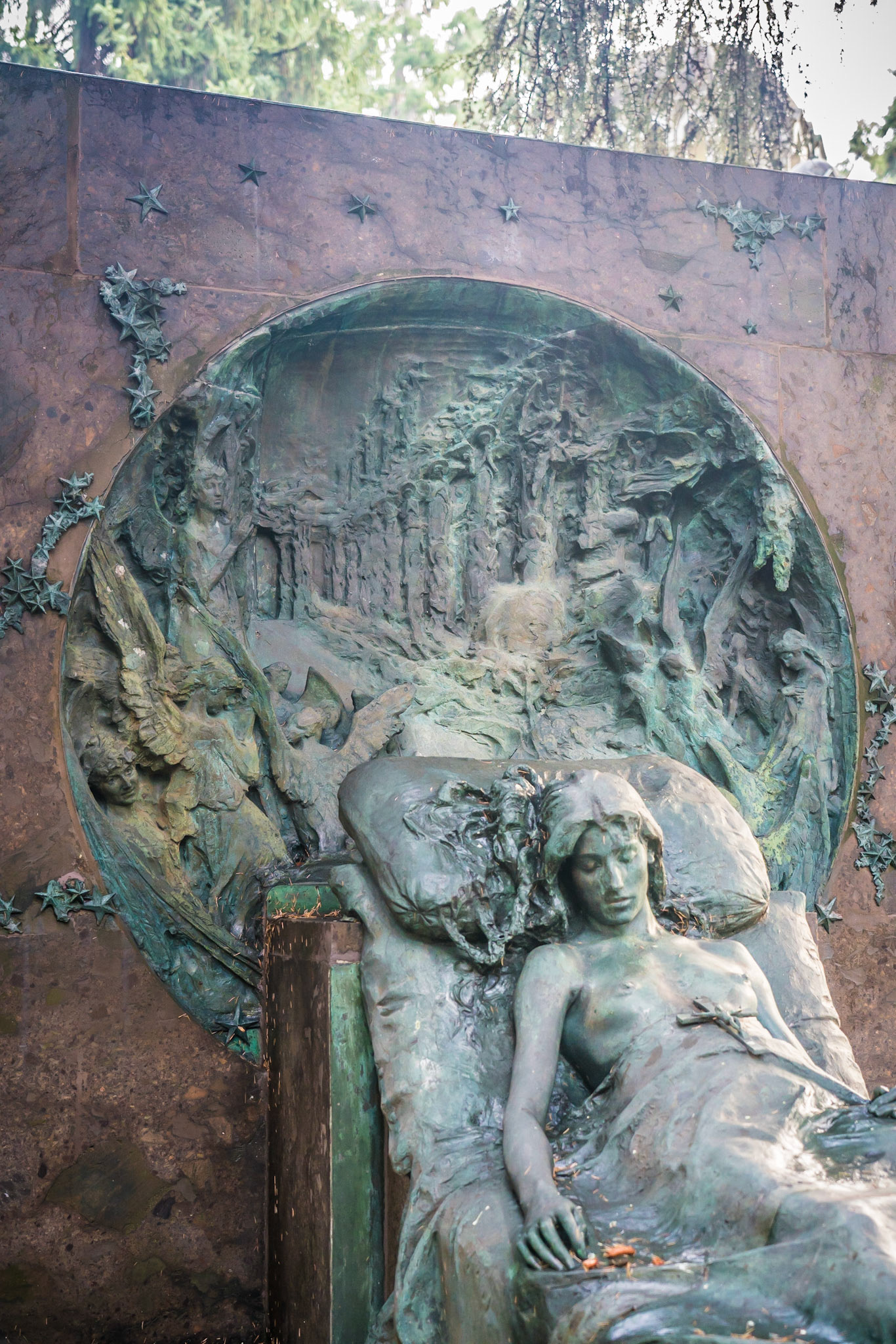 noted for the abundance of artistic tombs and monuments