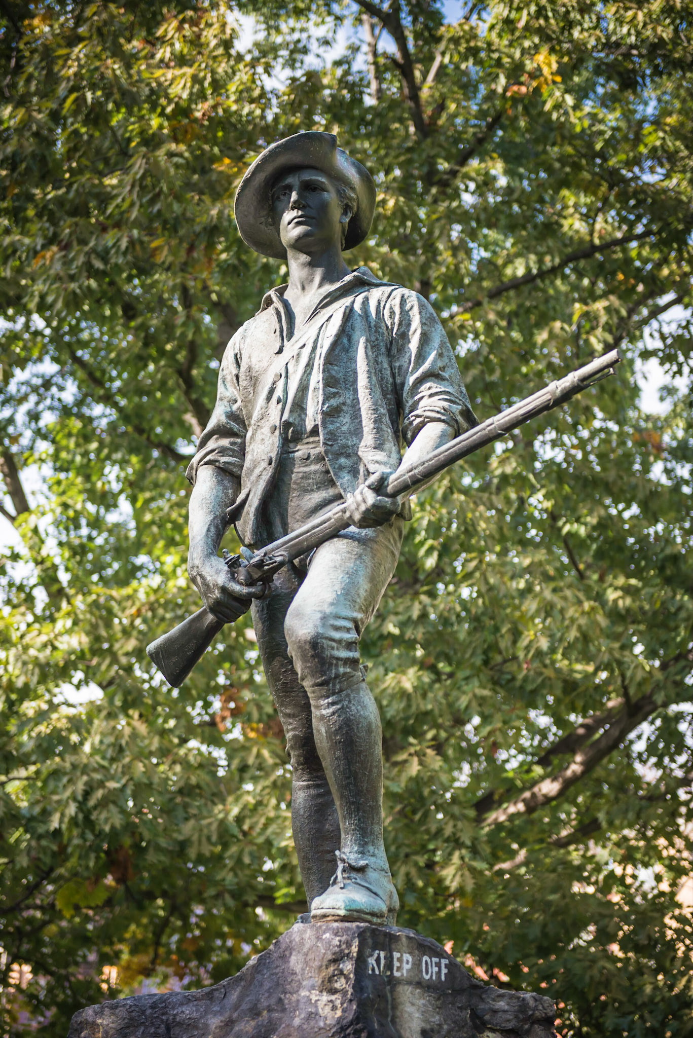 Memorial to the Minuteman Militia at George Washington's Memorial at Newburgh NY